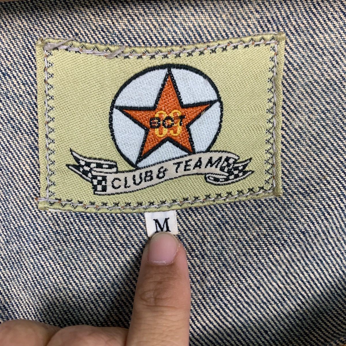 Japanese Brand Vintage CLUB & TEAM Blue Way Company Denim Jacket #2575-C116 Size US M / EU 48-50 / 2 - 15 Thumbnail
