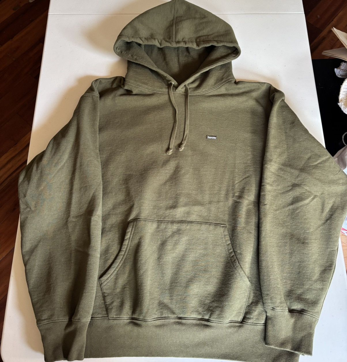 Supreme Supreme Small Box Logo Hoodie Olive | Grailed