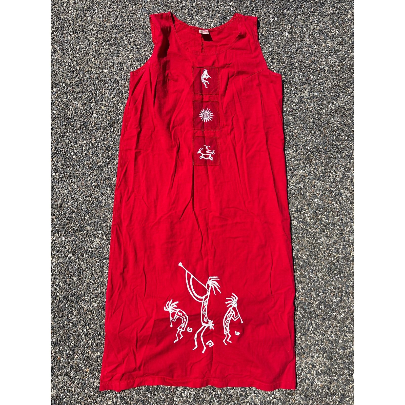 Cactus Store LA Vtg 90s 2 pc Dress/top shell Button Maxi southwest L Size L / US 10 / IT 46 - 6 Thumbnail
