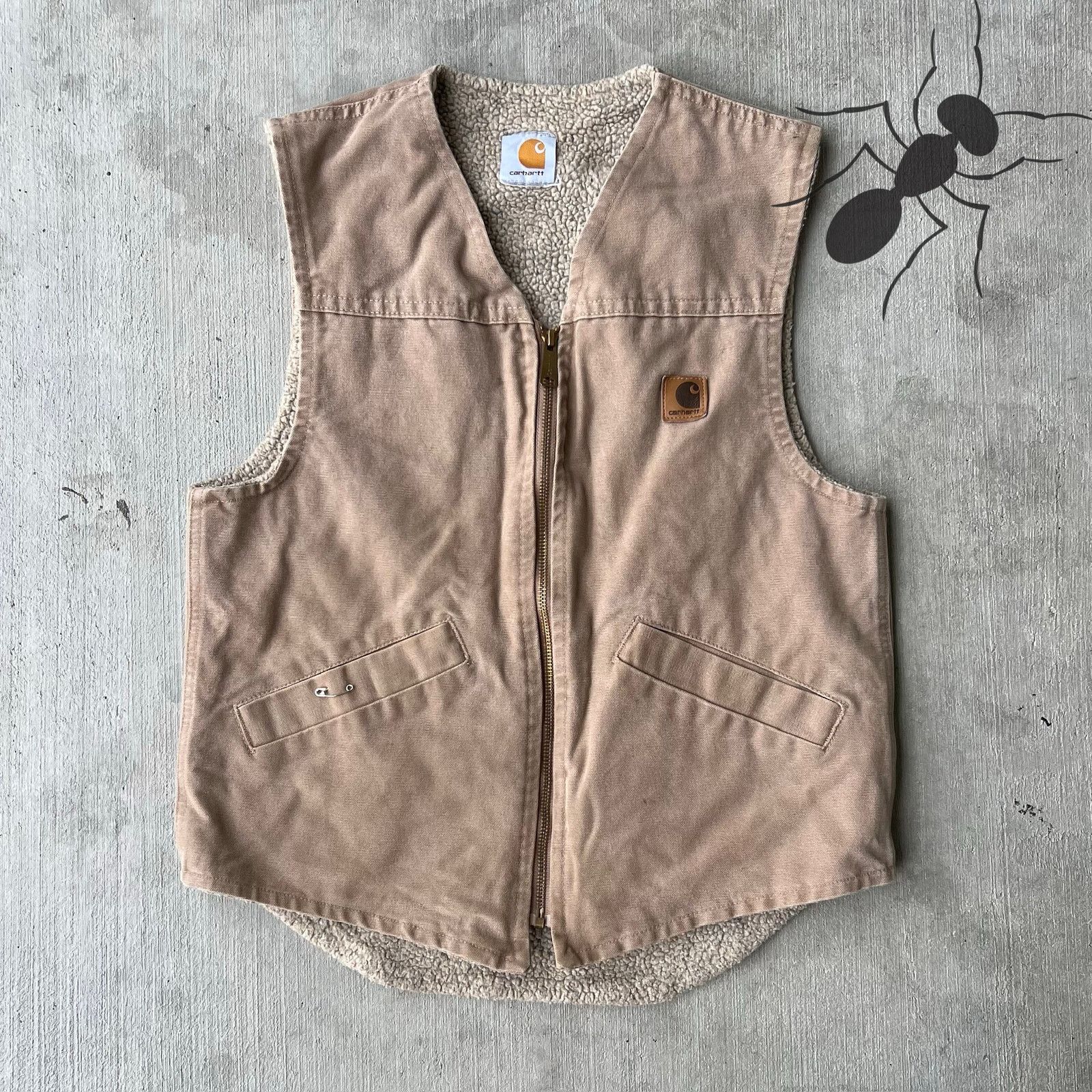 Carhartt × Vintage Carhartt V13 brown work wear vest Size US S / EU 44-46 / 1 - 1 Thumbnail