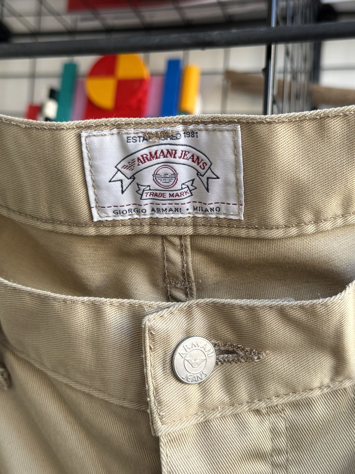 Armani Vintage Armani Jeans Baggy Shorts Size US 34 / EU 50 - 5 Thumbnail