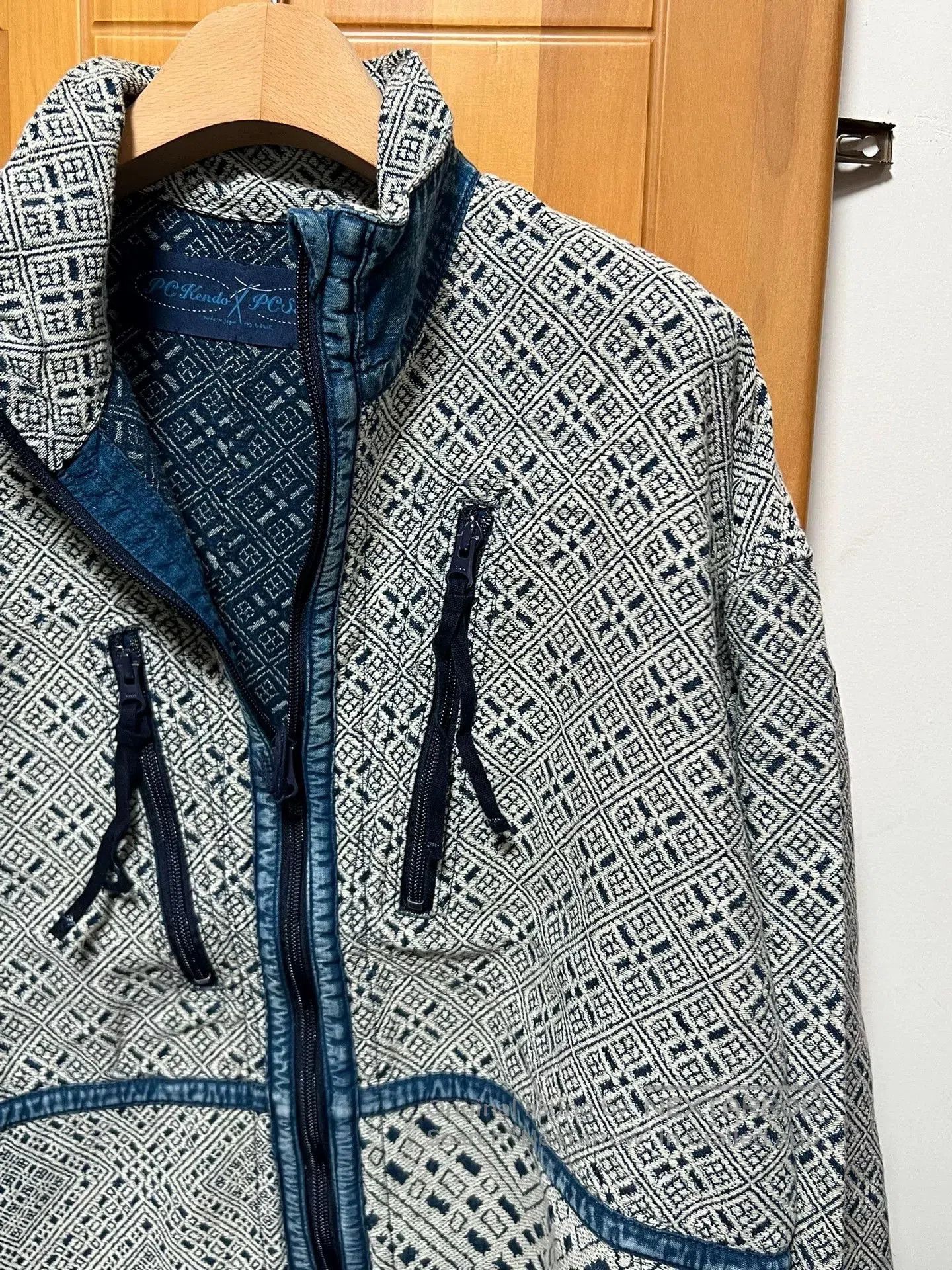 Porter Classic Porter Classic Kogin Pattern Zipper Jacket. Size US L / EU 52-54 / 3 - 7 Thumbnail