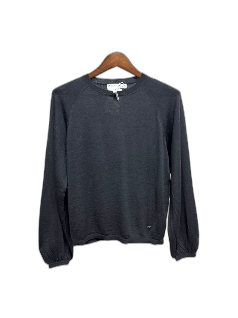 Dior Dior Dior CD Metal Logo Wool Knit Top-2507 Size S / US 4 / IT 40 - 1 Thumbnail