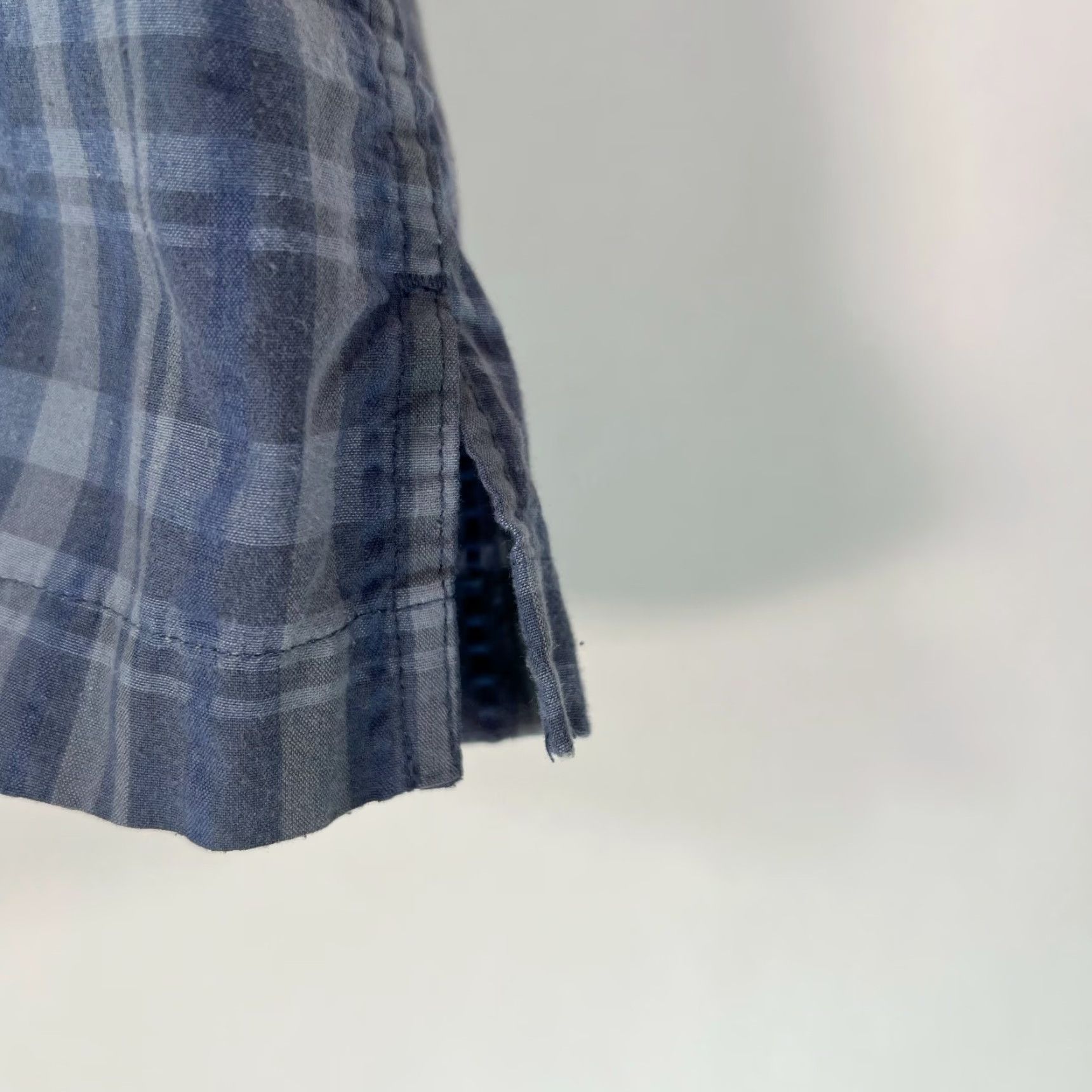 Van Heusen Van Heusen Mens Shirt Short Sleeves Plaid Button Front Blue Large Size US L / EU 52-54 / 3 - 5 Thumbnail