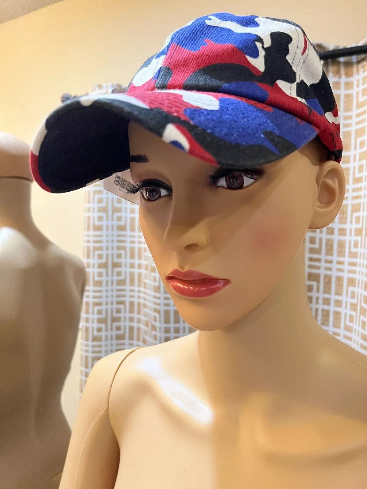 Other Baseball Cap - Adjustable - Red/White/Blue/Black Pattern Size ONE SIZE - 2 Thumbnail