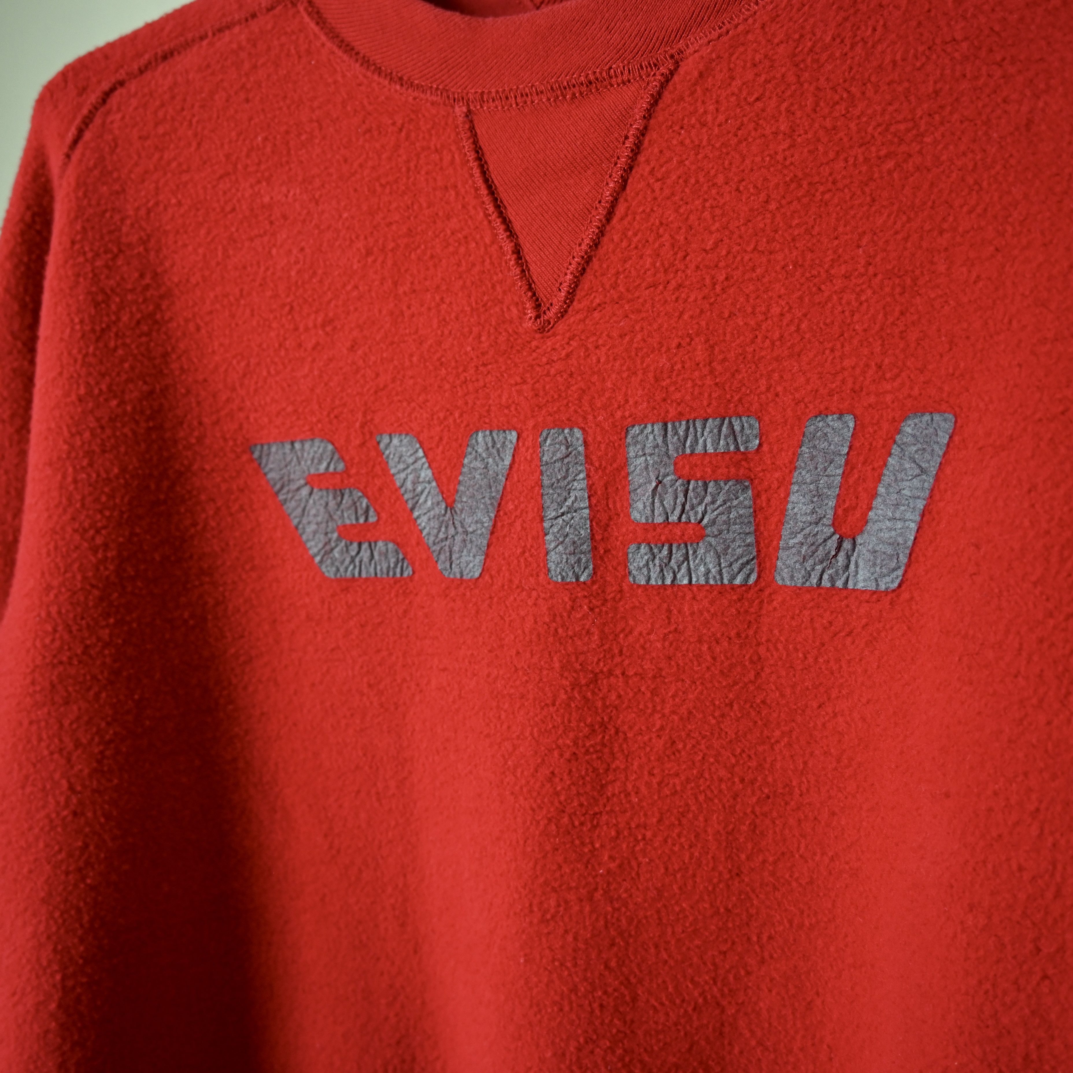 Evisu EVISU all cotton double-face crewneck sweatshirt red Size US L / EU 52-54 / 3 - 9 Thumbnail