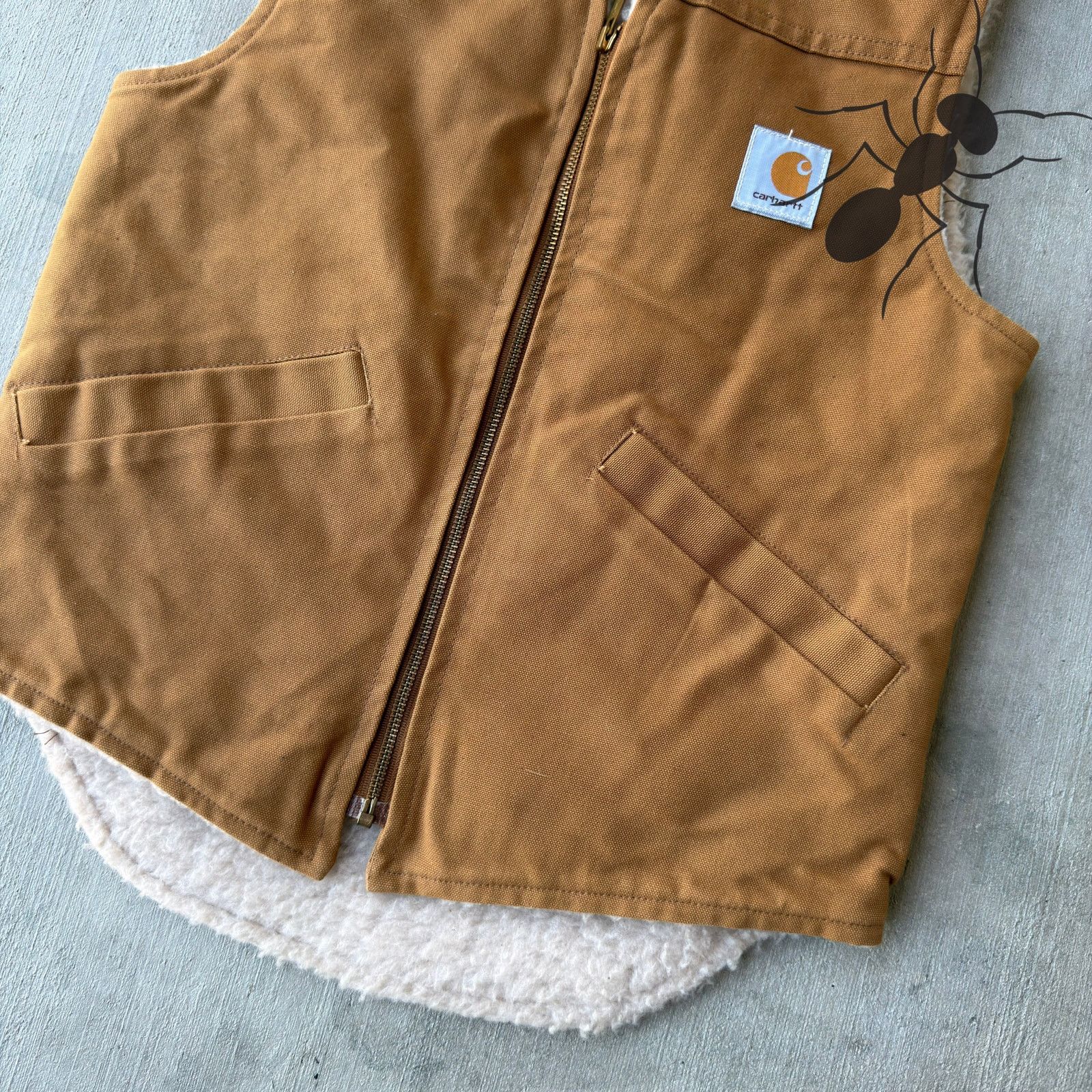 Carhartt × Vintage Carhartt V03 brown work wear vest Size US S / EU 44-46 / 1 - 2 Thumbnail