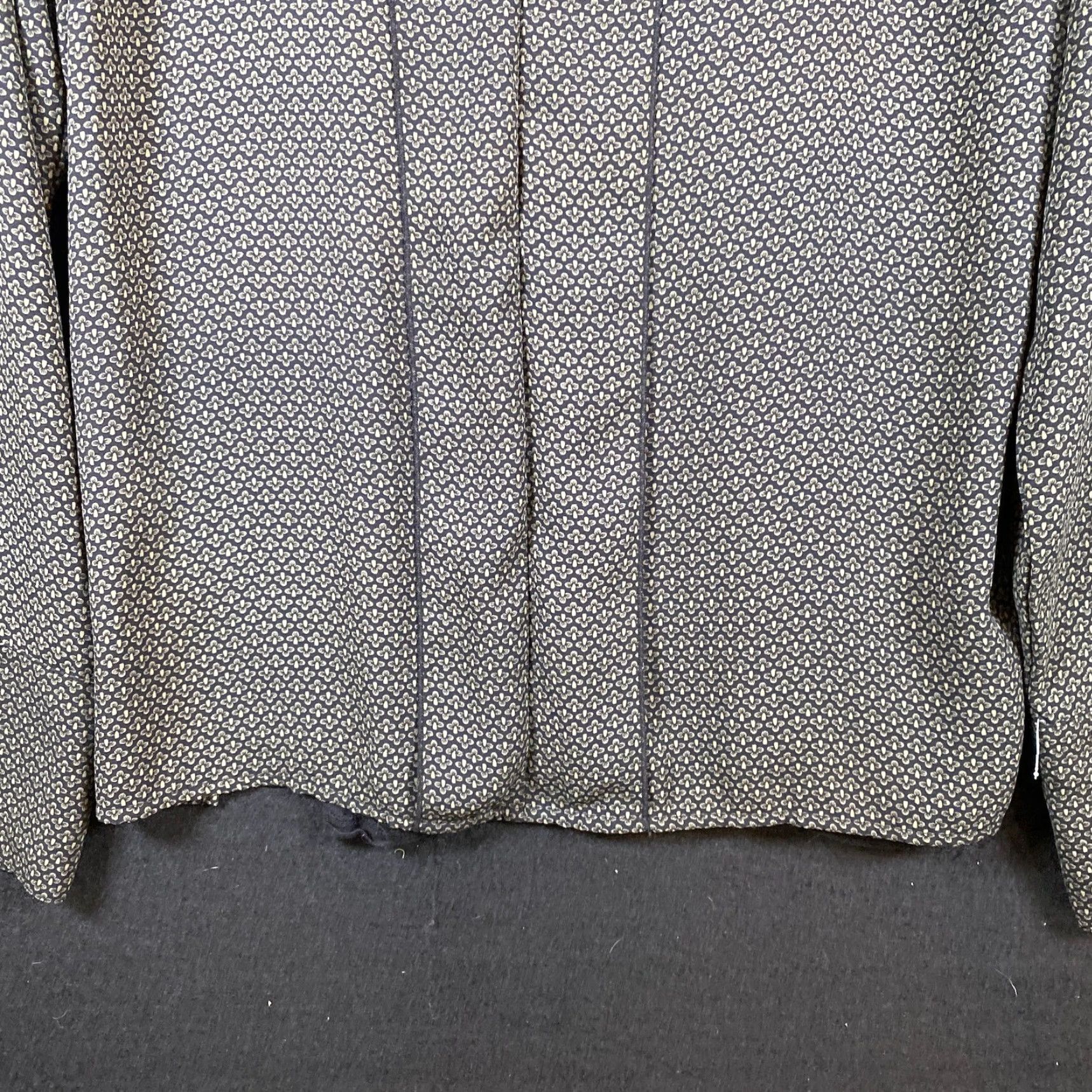 Loft LOFT Blouse Green Floral V-Neck Pleated Peasant Long Sleeve Stretch L Womens Shirts Size L / US 10 / IT 46 - 5 Thumbnail