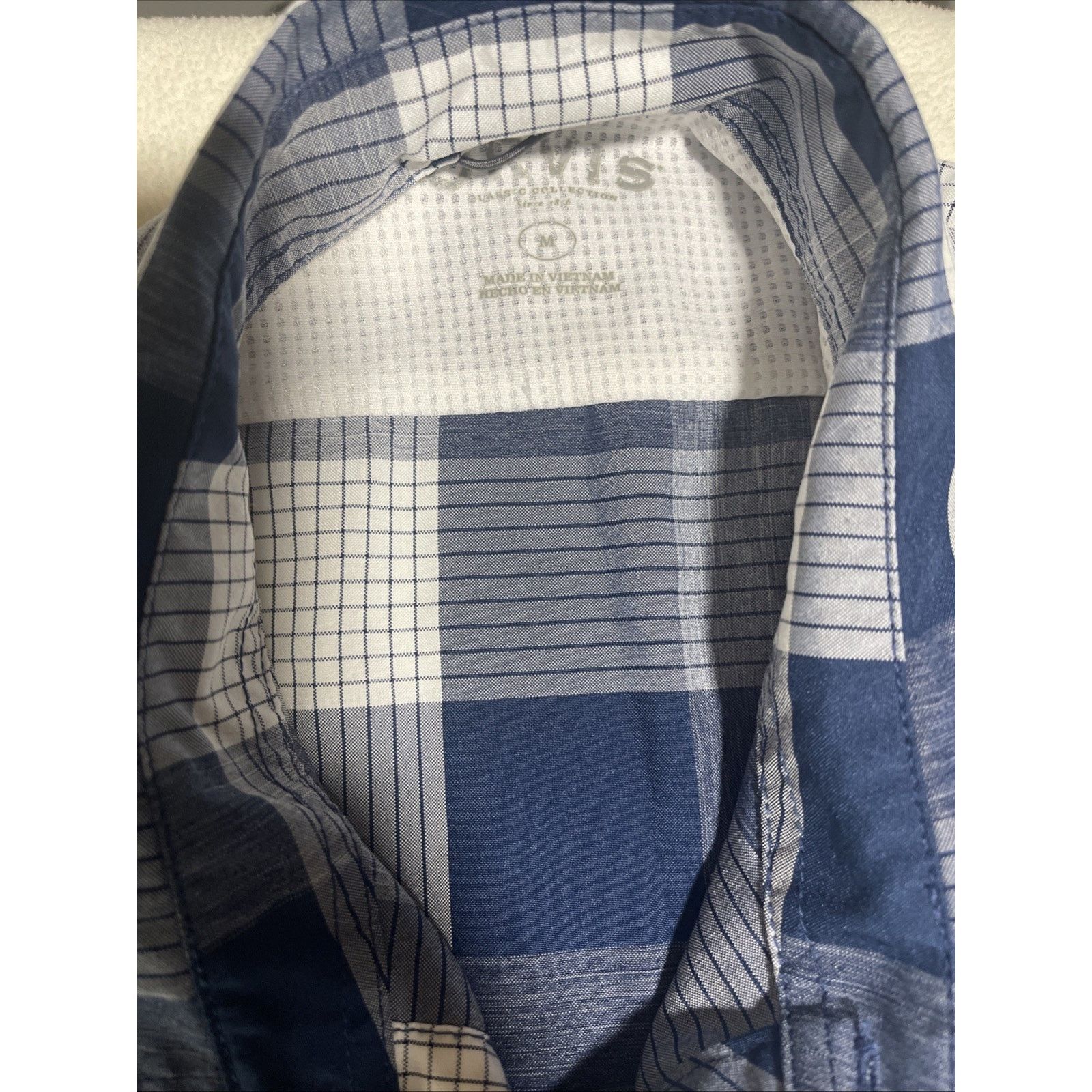 Orvis Orvis Shirt Men's MED Blue Plaid Button down short sleeve Size US M / EU 48-50 / 2 - 3 Thumbnail