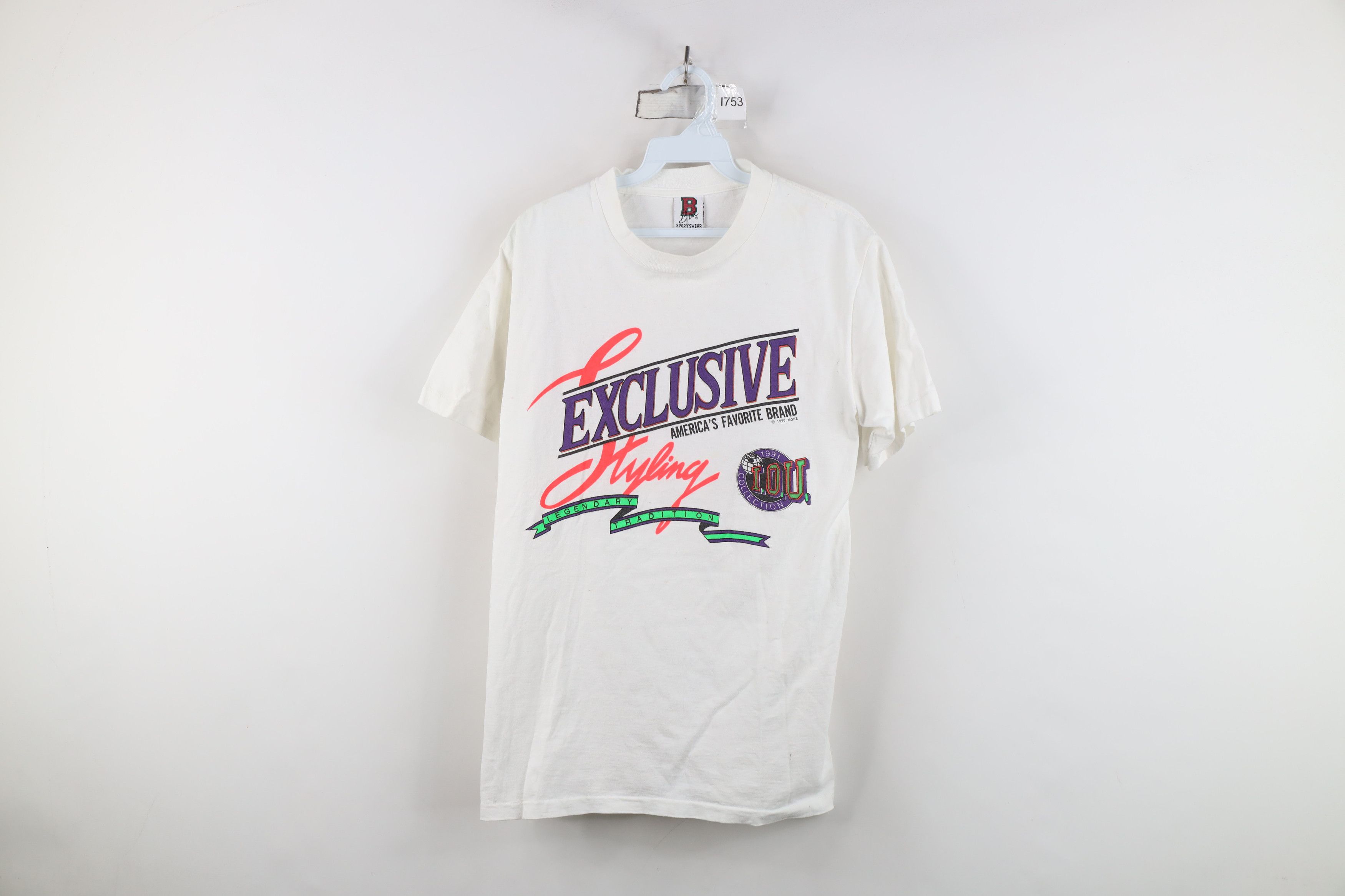 Vintage Vintage 90s IOU Skateboarding Short Sleeve T-Shirt USA Size US M / EU 48-50 / 2 - 1 Thumbnail