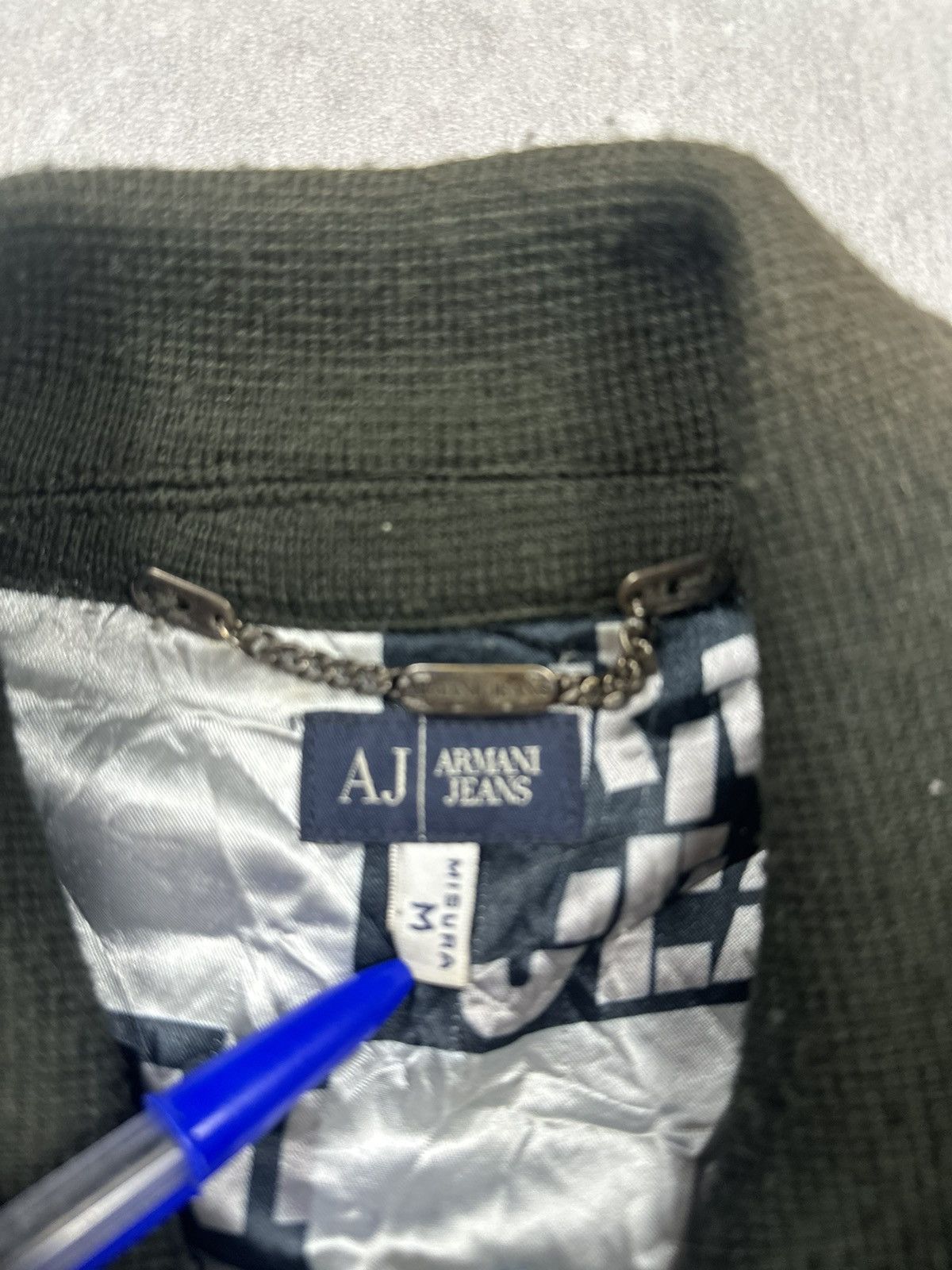 Armani Armani Vintage Varsity Jacket Navy/Olive Star Patches, 81 M Size US M / EU 48-50 / 2 - 15 Thumbnail