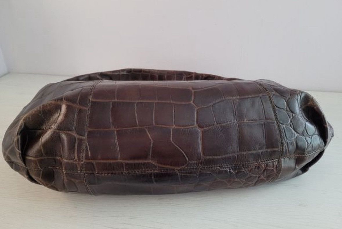 Furla Furla croc leather chocolate hobo bag Size ONE SIZE - 5 Thumbnail