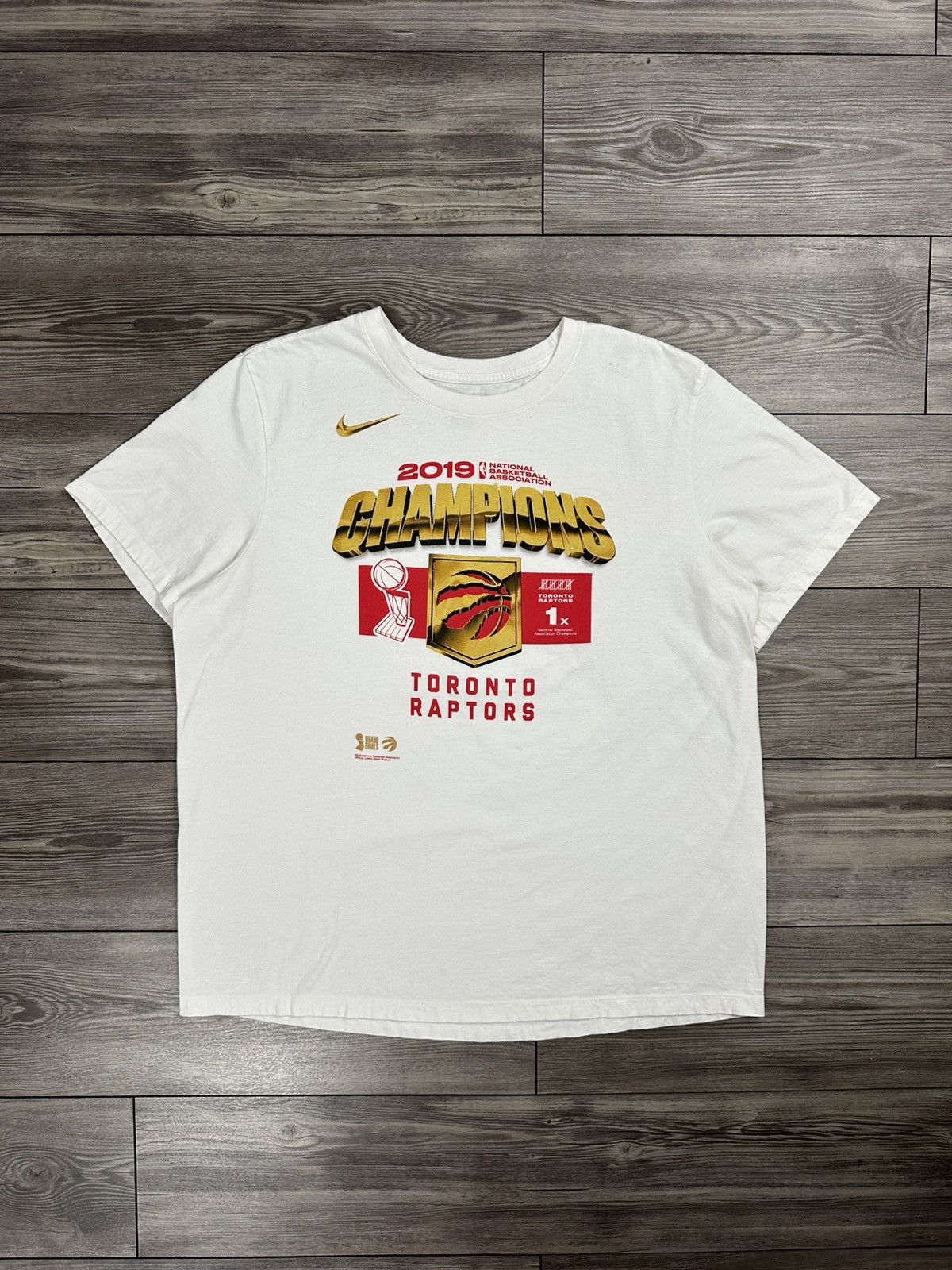 NBA Toronto Raptors x Nike 2019 Nba Champions T Shirt Size US XXL / EU 58 / 5 - 1 Thumbnail
