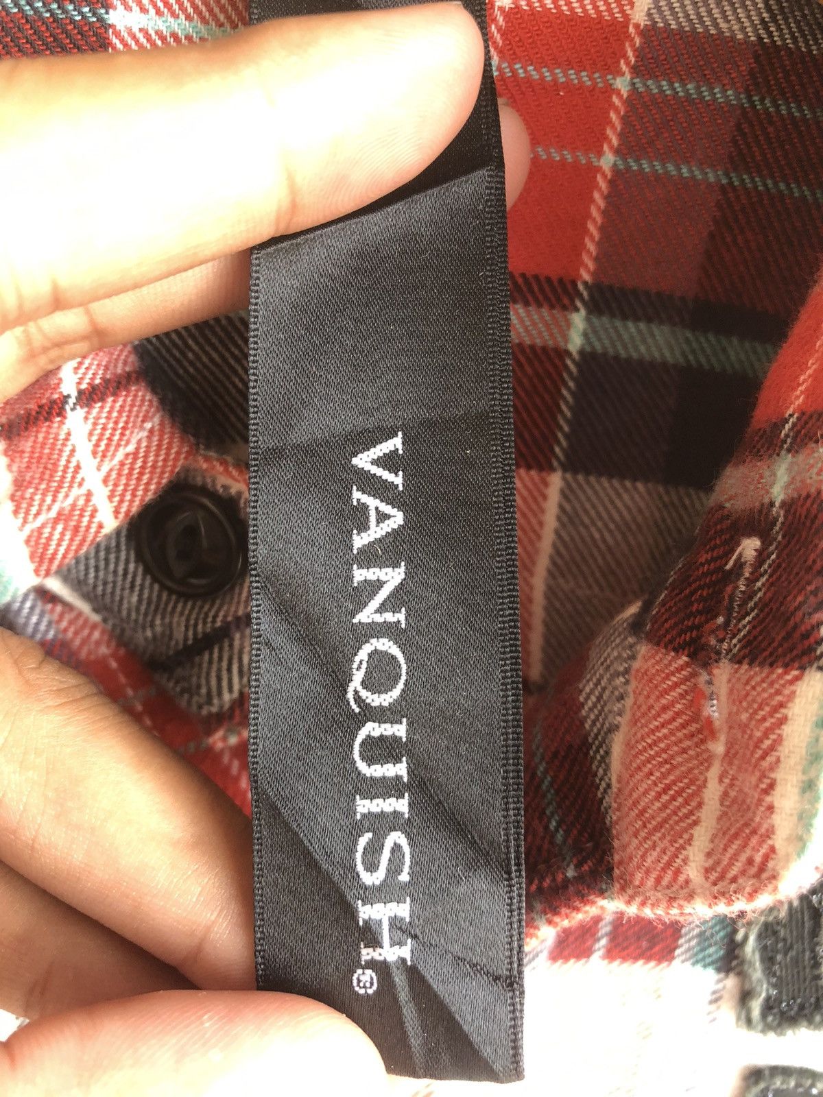 If Six Was Nine JAPANESE VANQUISH PATCHWORK GOTHIC BUTTON SHIRT ROCK PUNK Size US M / EU 48-50 / 2 - 8 Thumbnail