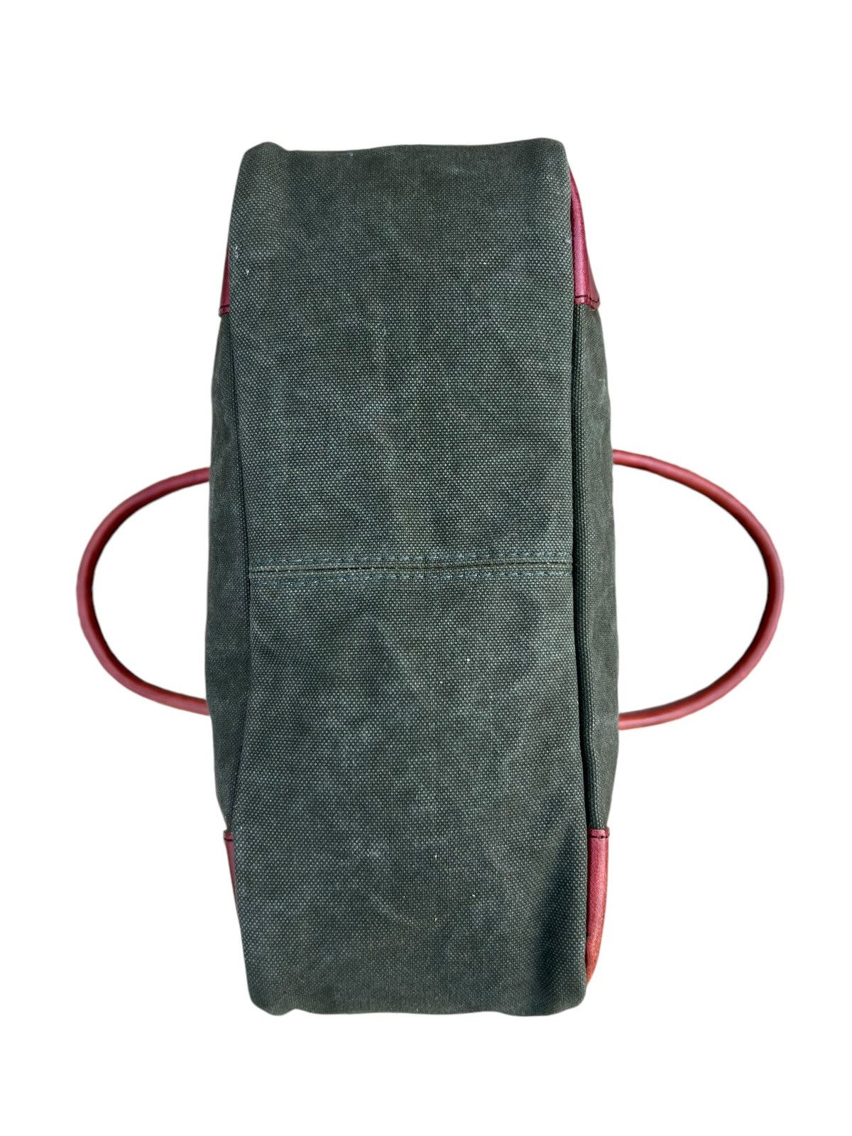 Canvas Vintage Hinomoto Japan Hard Canvas Leather Tote Bag Size ONE SIZE - 16 Thumbnail