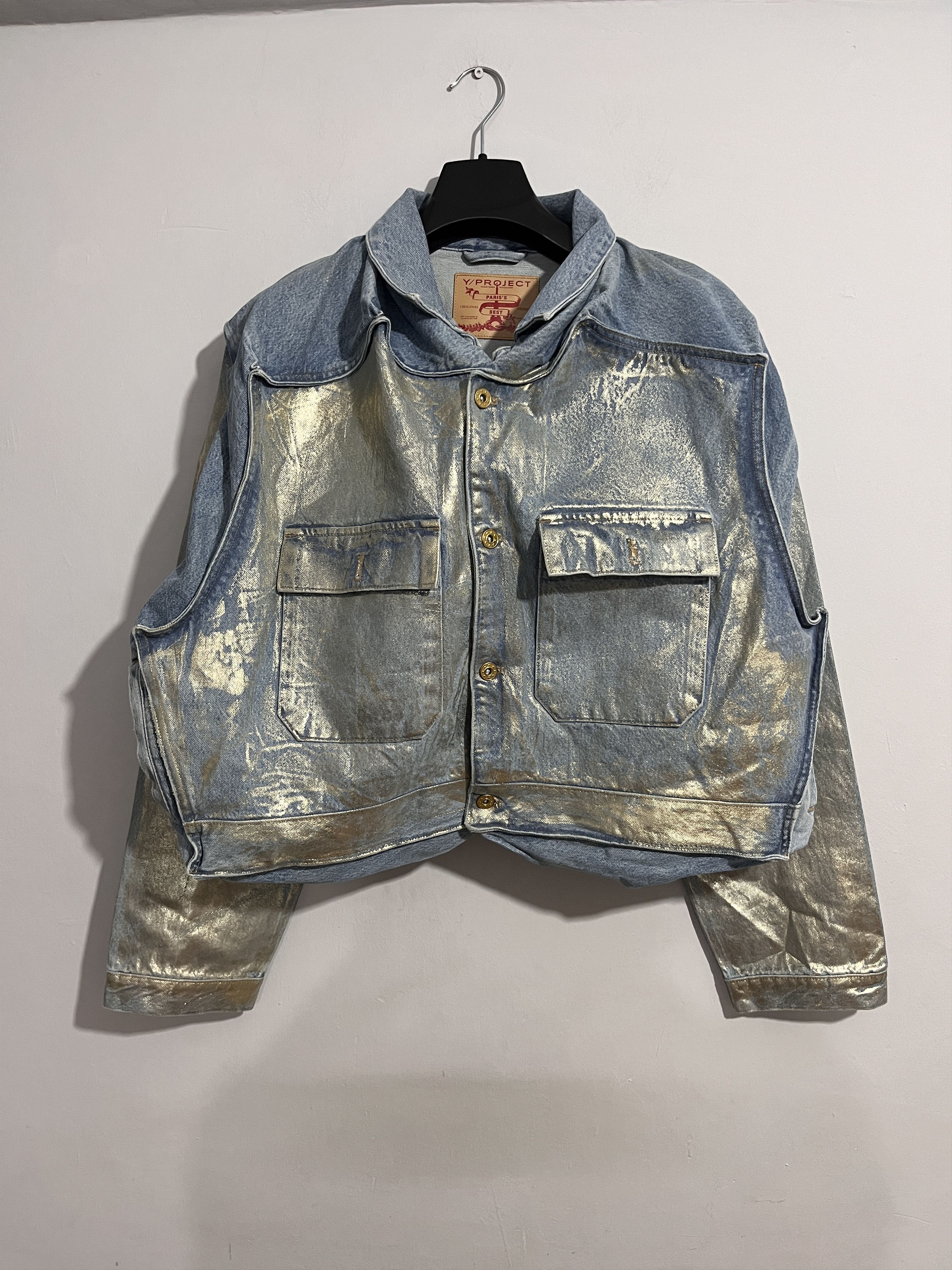 Y/Project Y/Project Metallic Foiled Denim Jacket Size M / US 6-8 / IT 42-44 - 5 Thumbnail