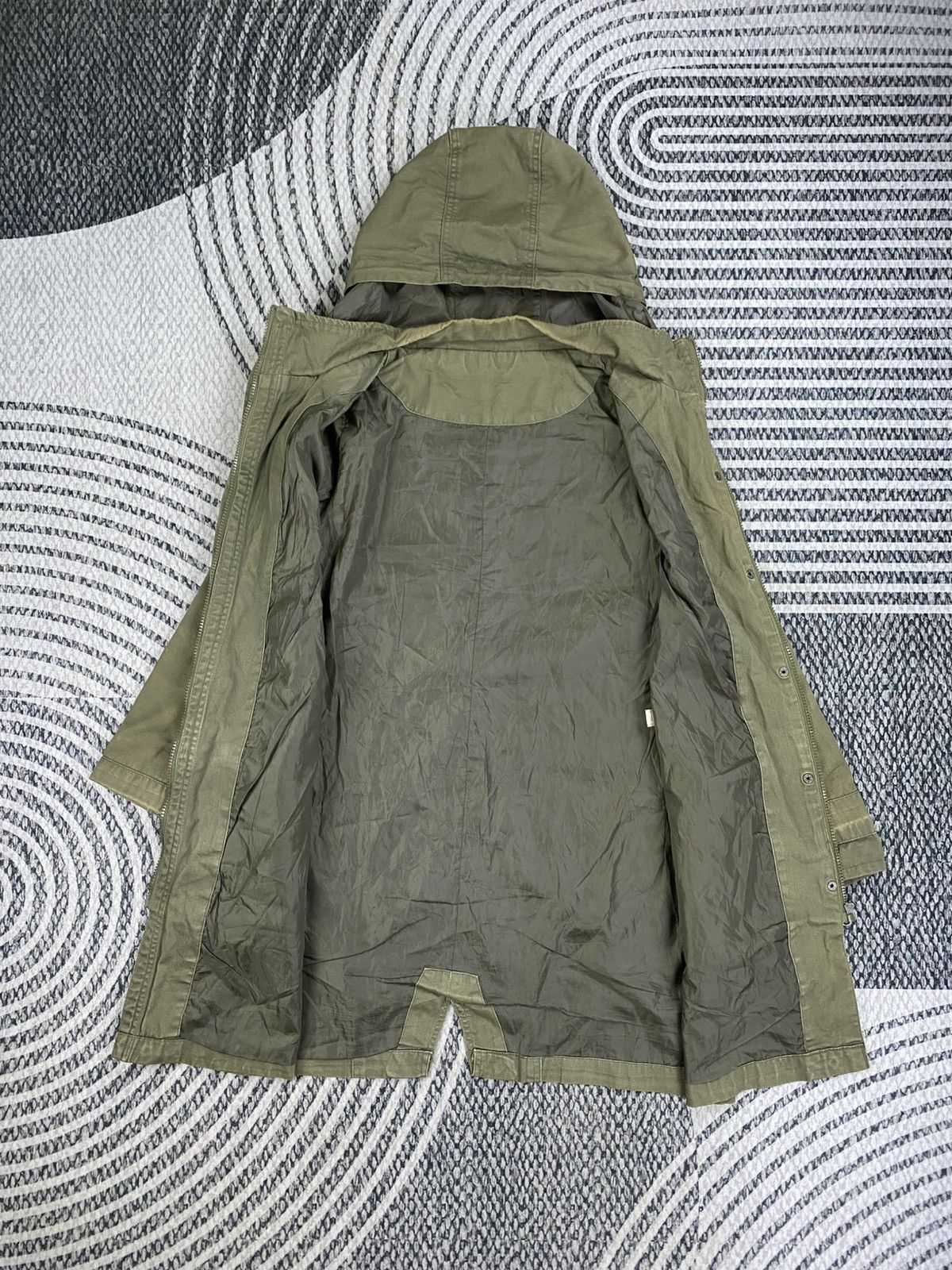 Japanese Brand Vintage Grazie Olive Green Hooded Parka Size US S / EU 44-46 / 1 - 6 Thumbnail