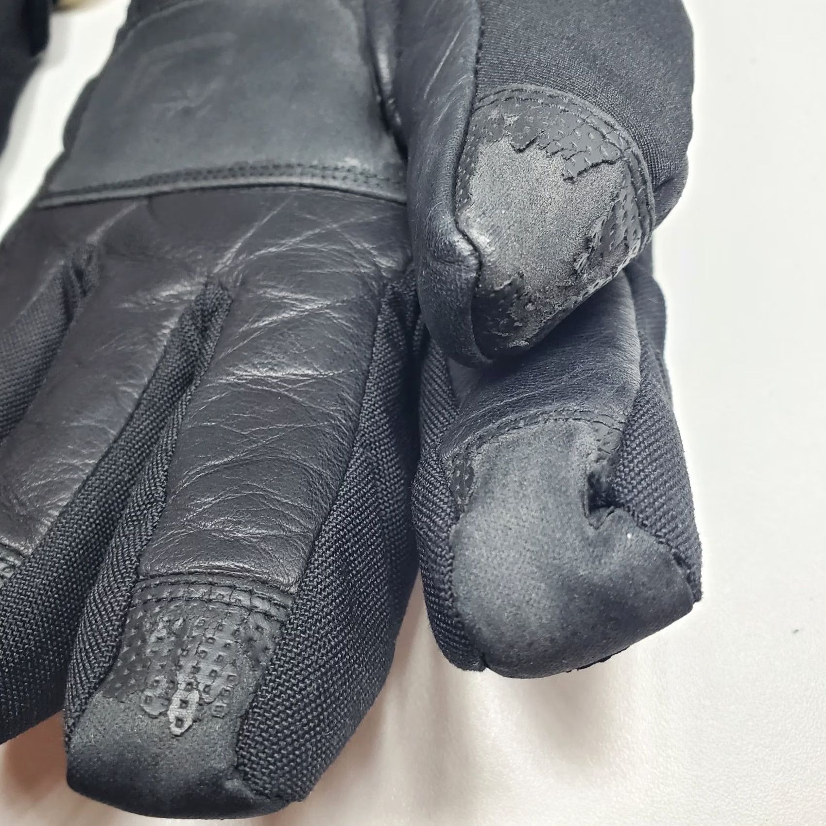 Vintage Scott Winter Gloves Sheepskin Lined Black Adjustable Sz Sm Size ONE SIZE - 5 Thumbnail