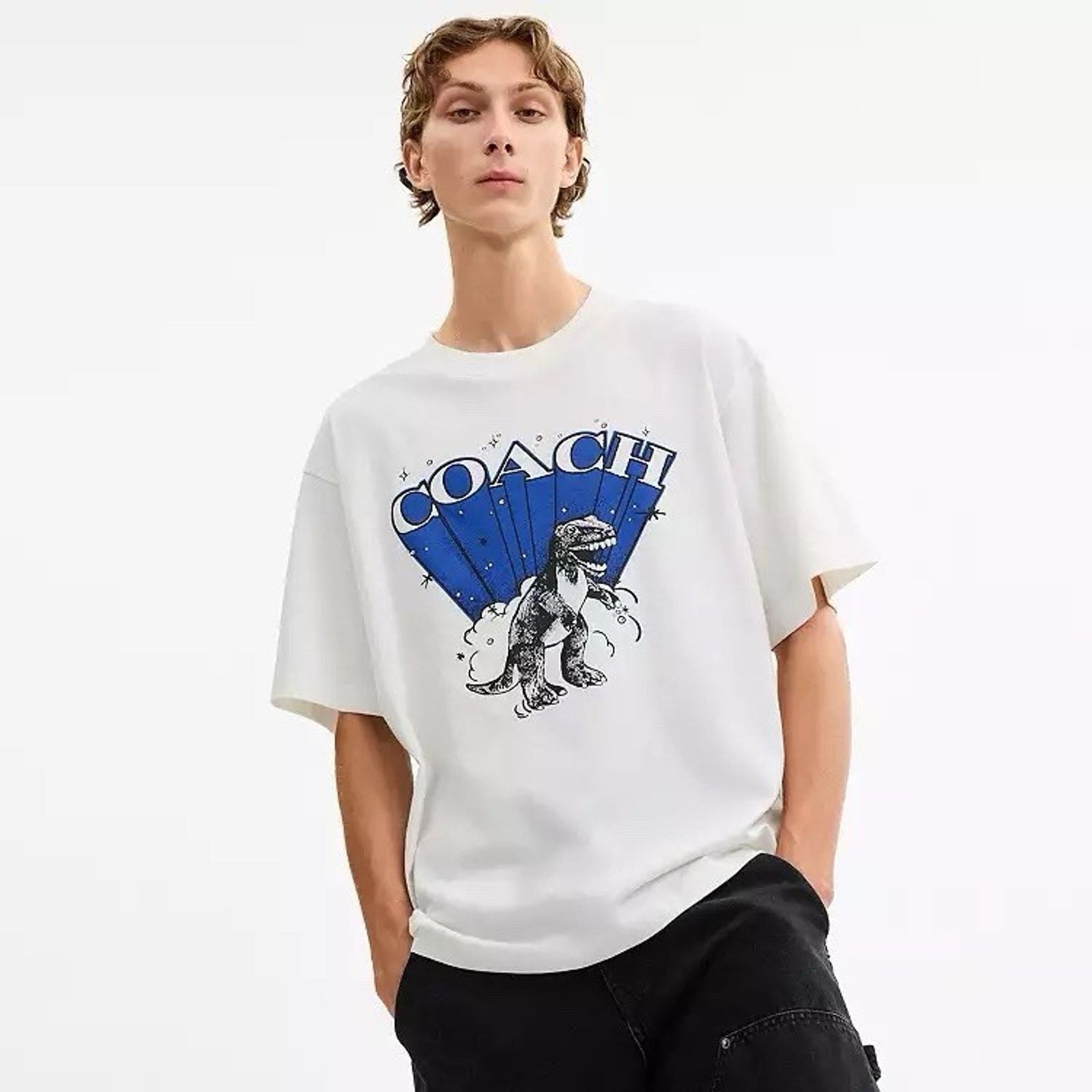 Coach NWT COACH Men T-Rex Relaxed T-Shirt Vintage CCT56 small Size US S / EU 44-46 / 1 - 6 Thumbnail