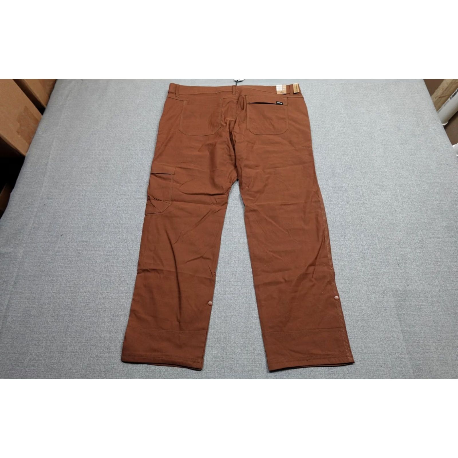 Prana PrAna Cargo Pants Mens 42x30 Brown Slim Fit Tapered Leg Casual Outdoor NWT Size US 42 / EU 58 - 4 Thumbnail