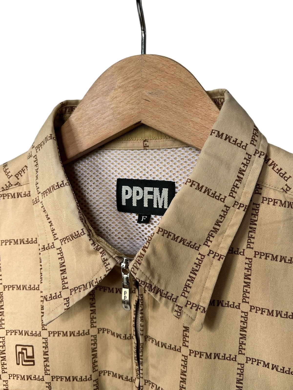 Beauty Beast × Japanese Brand × PPFM Vintage PPFM Monogram Logo Zipper Tech Shirt Size US M / EU 48-50 / 2 - 7 Thumbnail