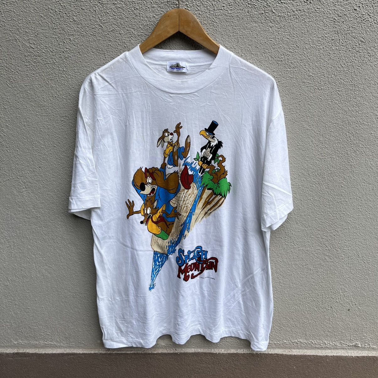 Disney Vintage 90s DISNEY Splash mountain tee cartoons Size US XL / EU 56 / 4 - 1 Thumbnail