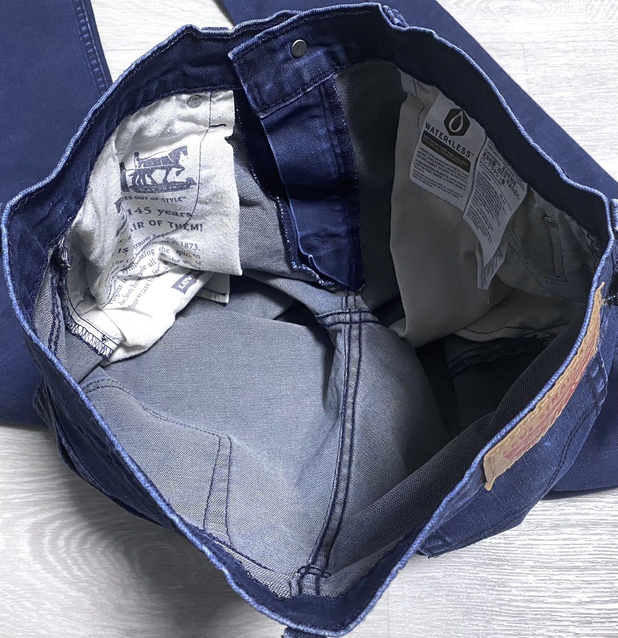 Levi's Levi’s 511 Waterless Blue Slim Fit Classic Jeans Denim Size US 32 / EU 48 - 20 Thumbnail