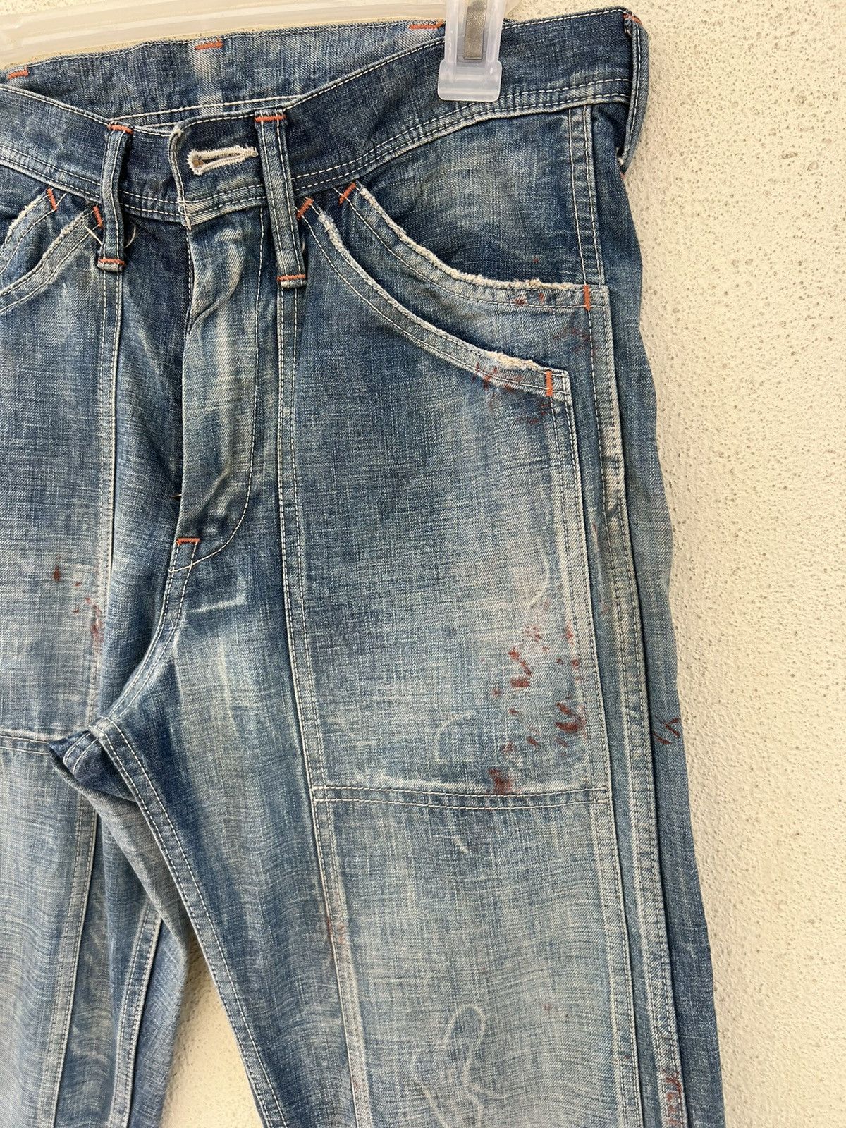 Full Count & Co. Vintage Full Count Japan Painter Denim Double Knee Work Pant Size US 30 / EU 46 - 11 Thumbnail