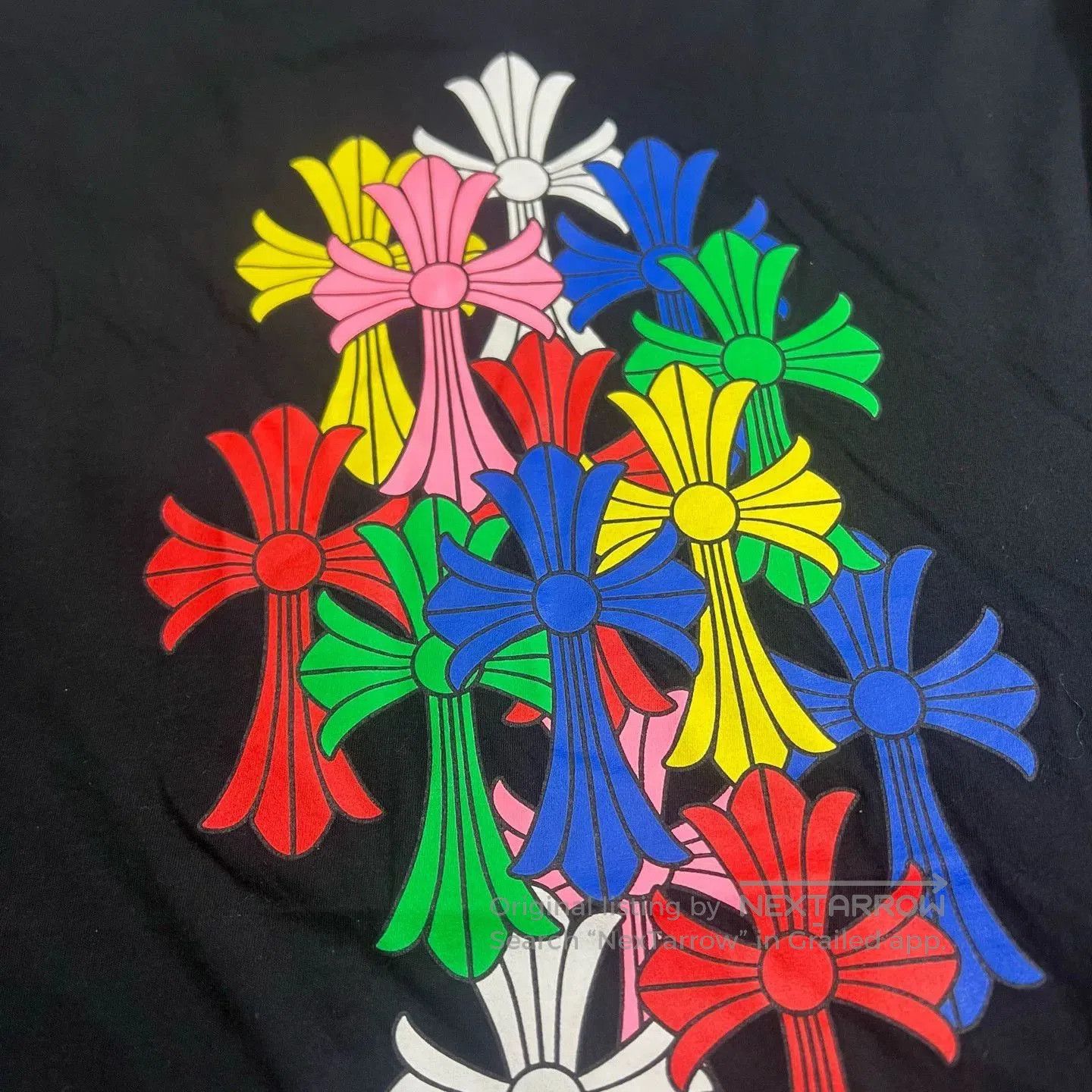 Chrome Hearts Chrome Hearts Colorful Cross Long-Sleeve T-Shirt. Size US XXL / EU 58 / 5 - 7 Thumbnail