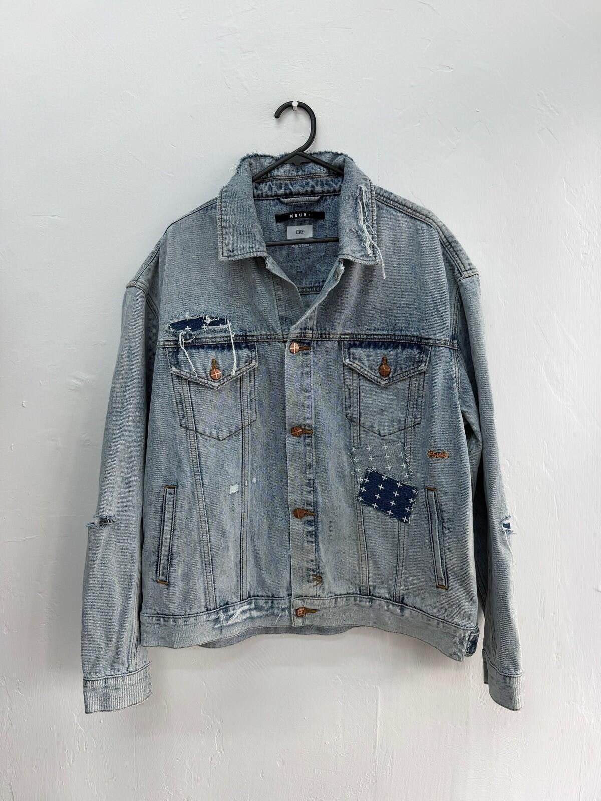 Ksubi new ksubi mens denim oh g patty mills jacket LARGE L BLUE Size US L / EU 52-54 / 3 - 1 Thumbnail