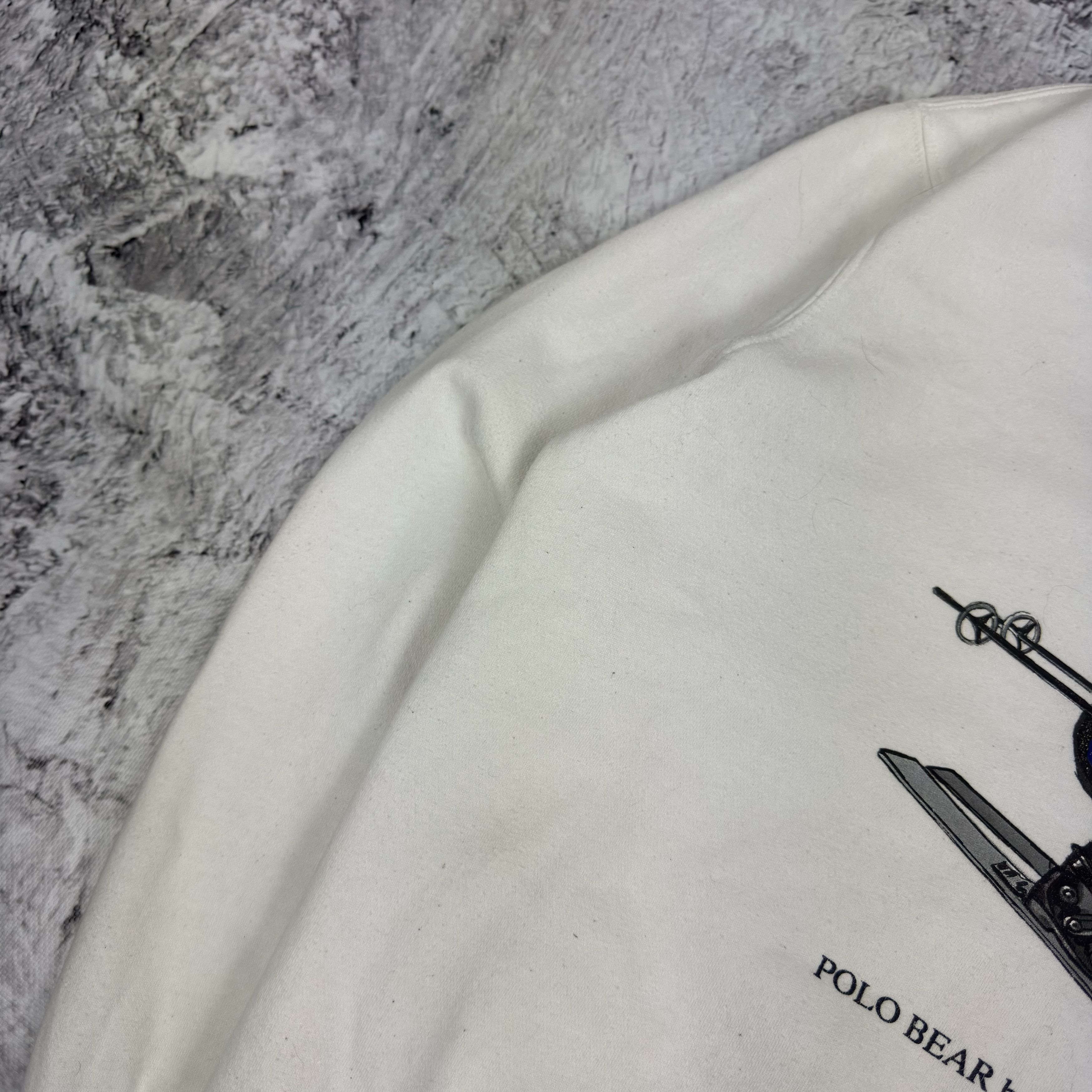 Polo Ralph Lauren Polo Bear By Ralph Lauren Men's White Cotton Sweatshirt M Size US M / EU 48-50 / 2 - 5 Thumbnail