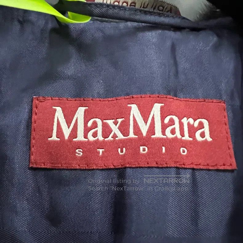 Max Mara Max Mara Navy Blue Collar Coat Size L / US 10 / IT 46 - 3 Thumbnail