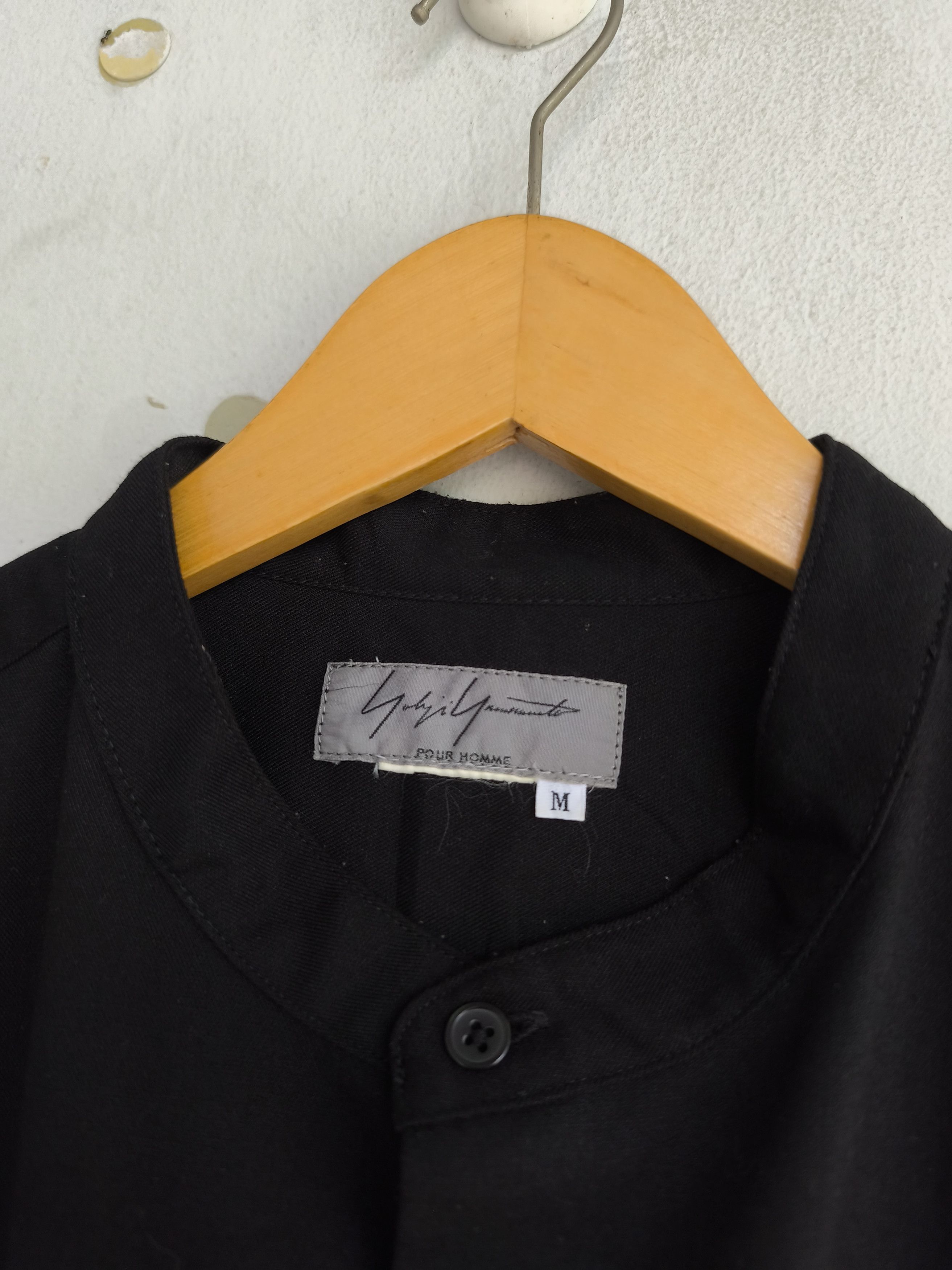 Yohji Yamamoto Yohji Yamamoto pour homme oversize mandarin shirt Size US XL / EU 56 / 4 - 3 Thumbnail