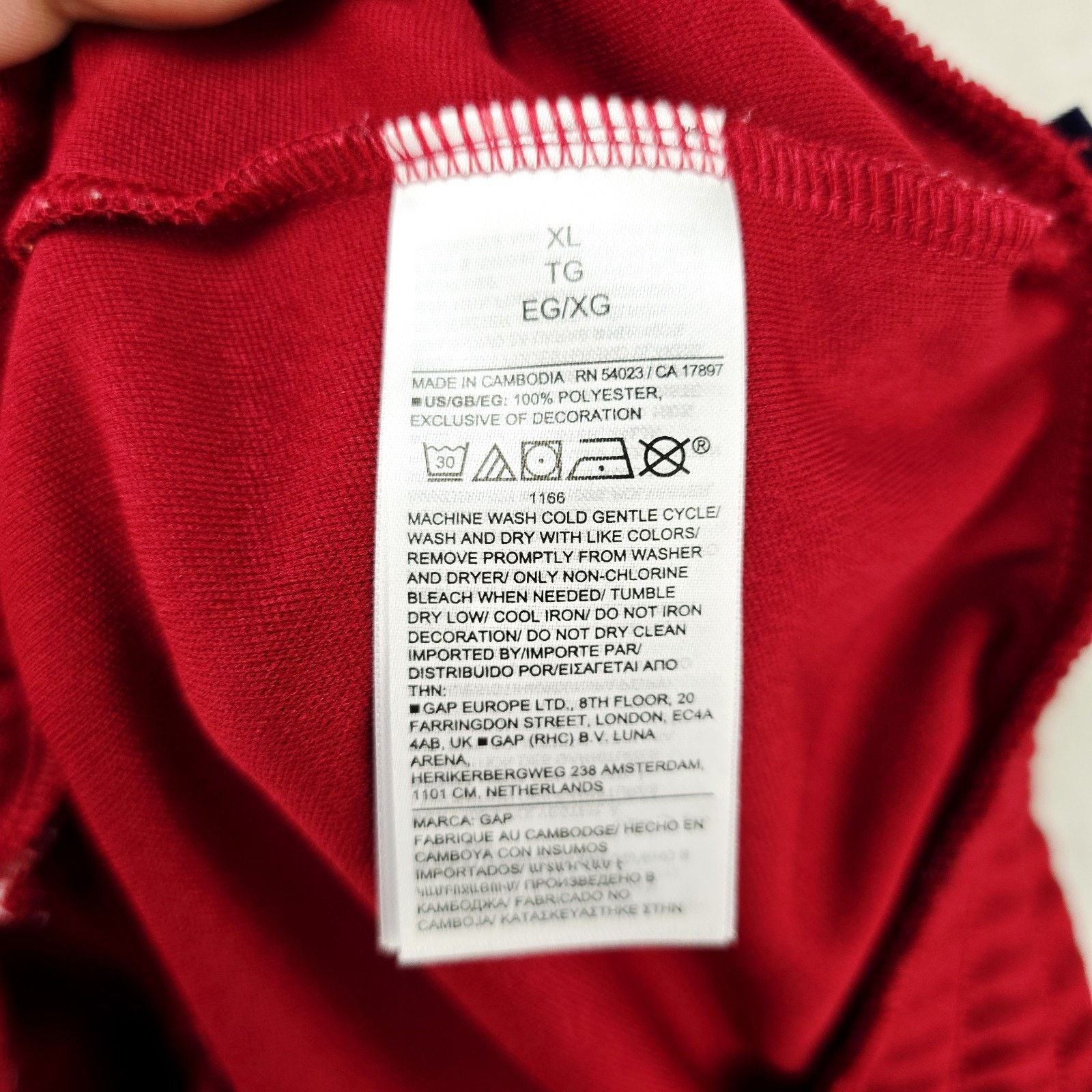 Gap GAP Track Pants Size XL red Striped Tricot Straight Baggy Size US 36 / EU 52 - 4 Thumbnail