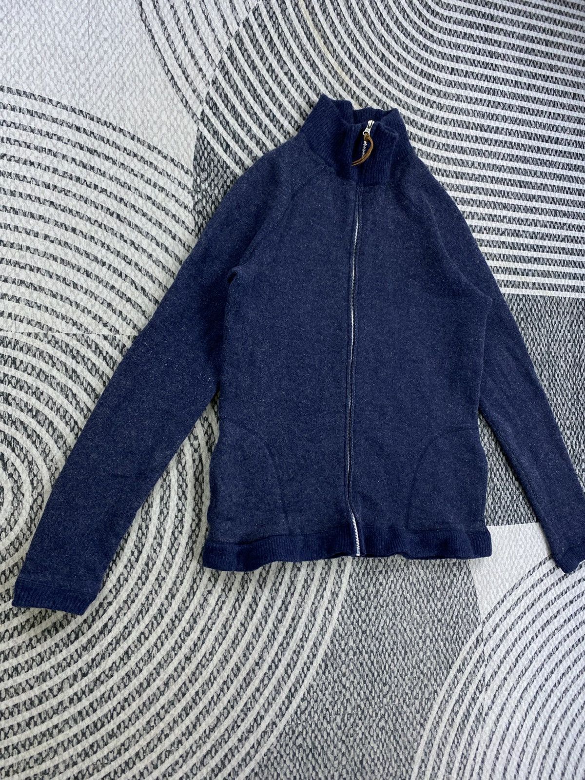 Eternal Vtg Eternal Navy Turtle Neck Fullzip Knit Sweater Size US S / EU 44-46 / 1 - 3 Thumbnail
