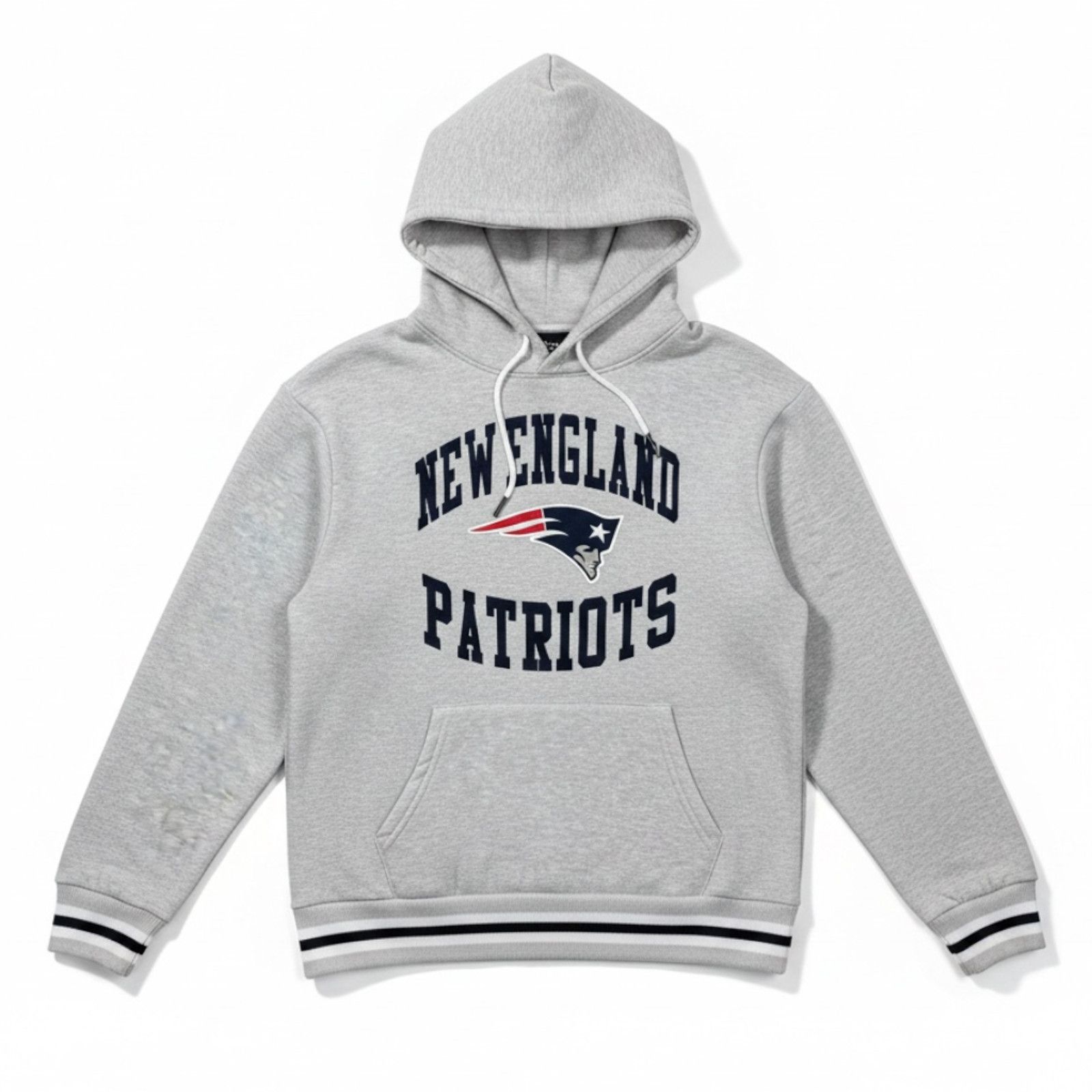 NFL New England Patriots Men's Small Cuffed Gray Hoodie NFL Size US S / EU 44-46 / 1 - 1 Thumbnail