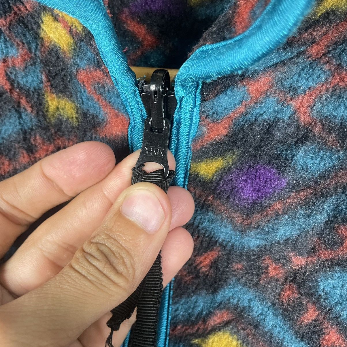 Woolrich Woolen Mills 💥80s WOOLRICH AZTEC MULTICOLOUR FLEECE SWEATER ZIP Size US L / EU 52-54 / 3 - 11 Thumbnail