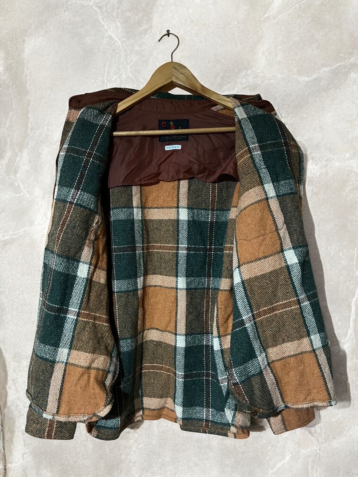 CPO × Vintage C.P.O. Made in Taiwan 80s Vintage Flannel Wool Shirt Jacket Size US M / EU 48-50 / 2 - 4 Thumbnail
