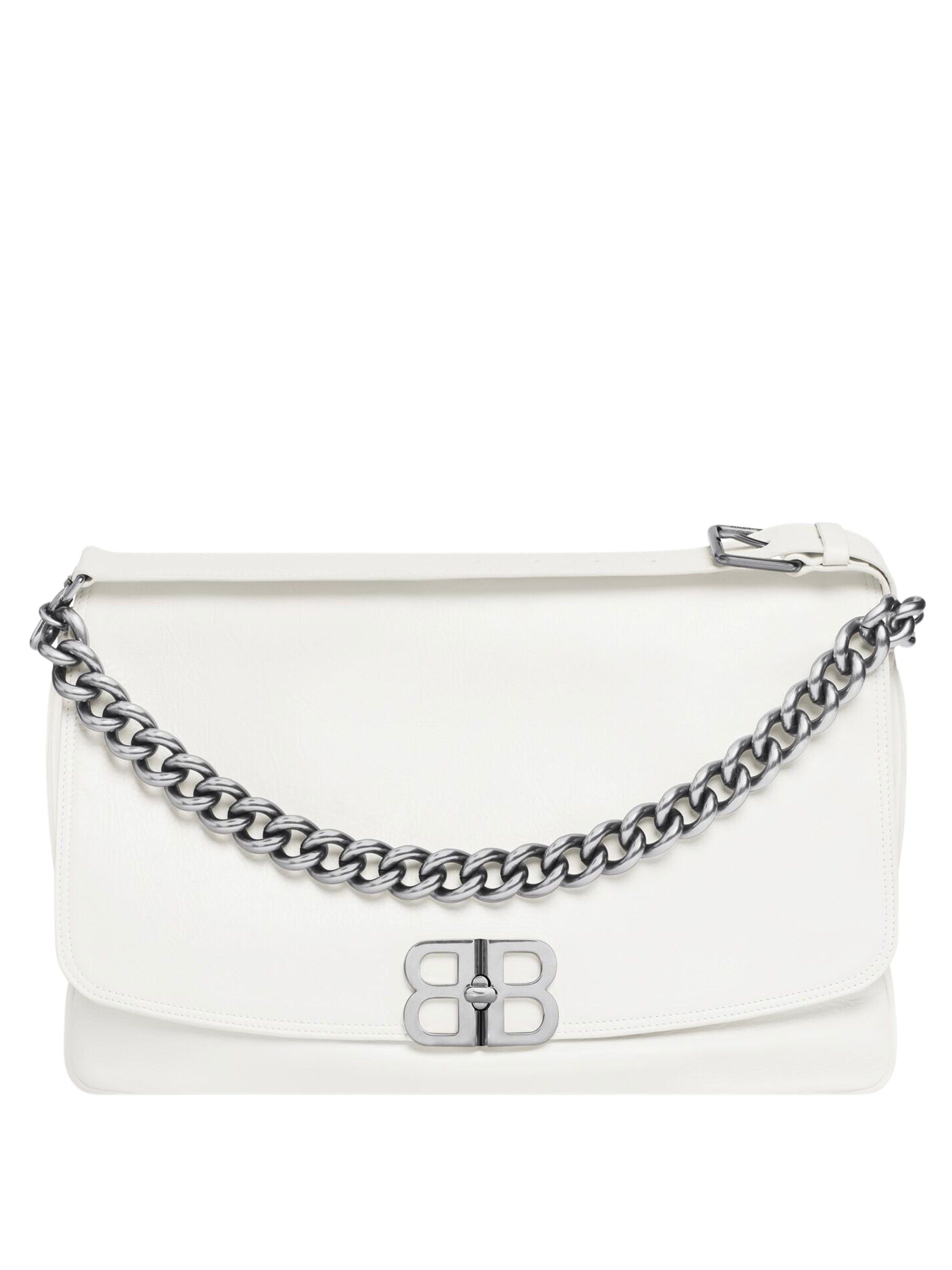 o1tr1nto1225 Size: OS / BB Soft Flap Bag Large in White