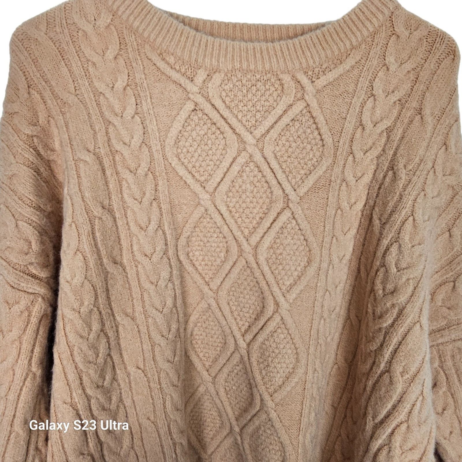 Eden Park Aelfric Eden Womens Cable Knit Fisherman Sweater M Cabincore Size M / US 6-8 / IT 42-44 - 2 Thumbnail
