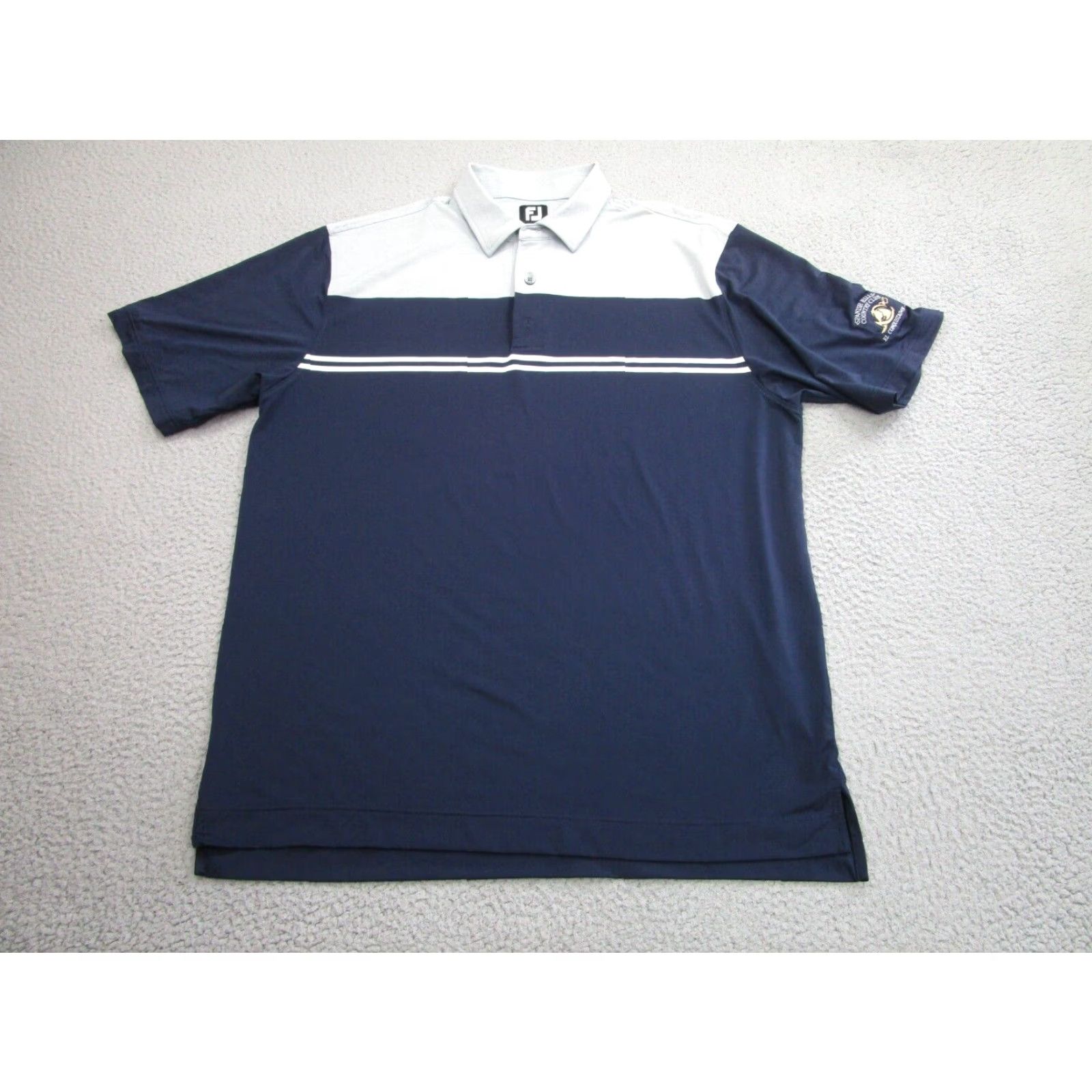 Footjoy FootJoy Polo Shirt Sport Golf FootJoy Men Casual Travel Workwear Blue XL Shirt Polo Size US XL / EU 56 / 4 - 2 Thumbnail