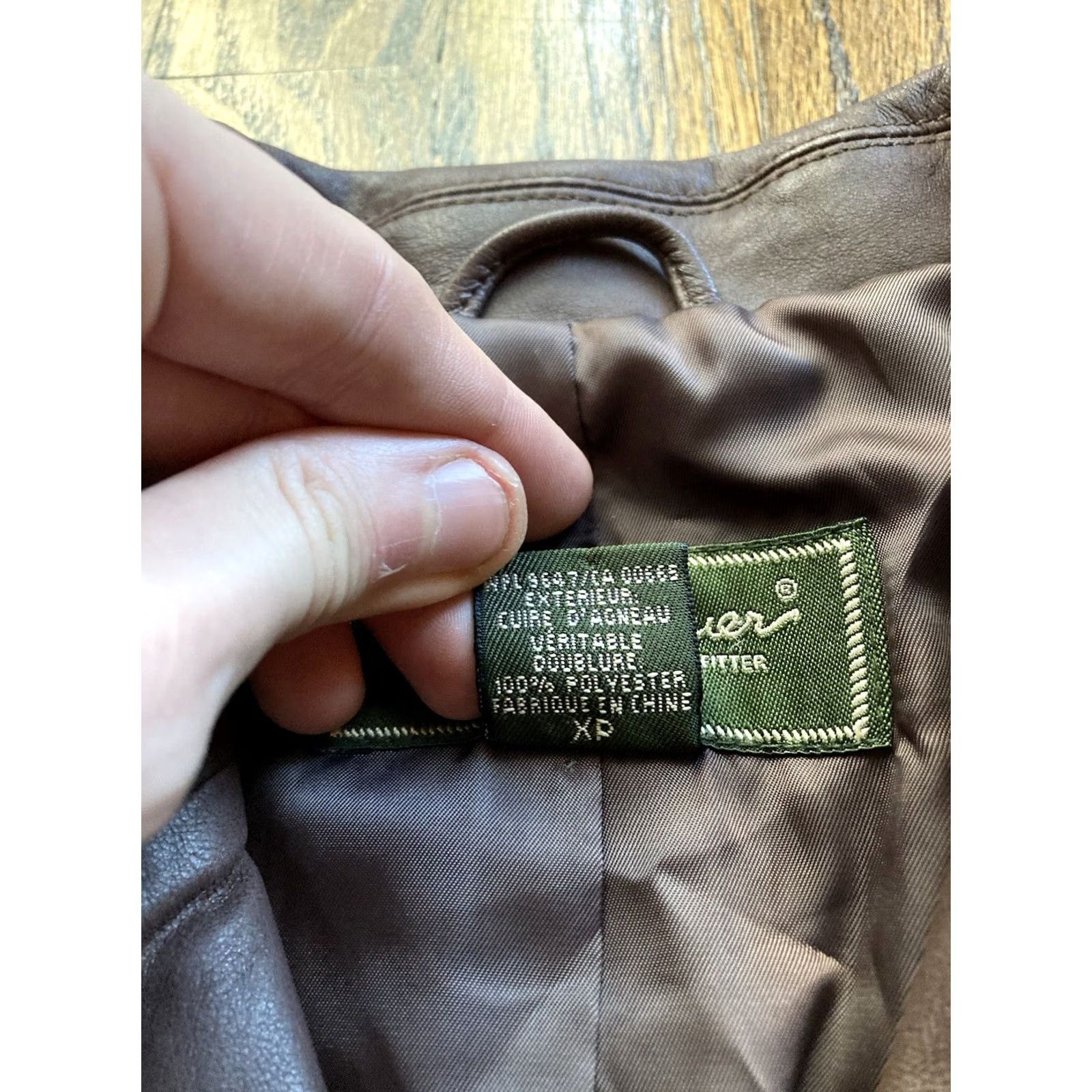 Eddie Bauer VINTAGE Eddie Bauer Lamb Leather Jacket Womens XS Brown Long Genuine Extra Small Blazer 90s Decor Pockets Collared Jacket Size XS / US 0-2 / IT 36-38 - 6 Thumbnail