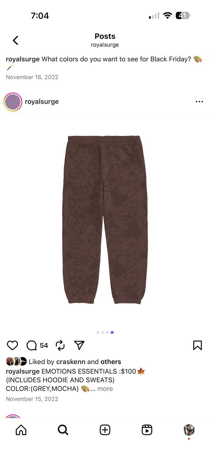 Other Royal Surge “ESSENTIAL” sweats Size US 30 / EU 46 - 1 Thumbnail