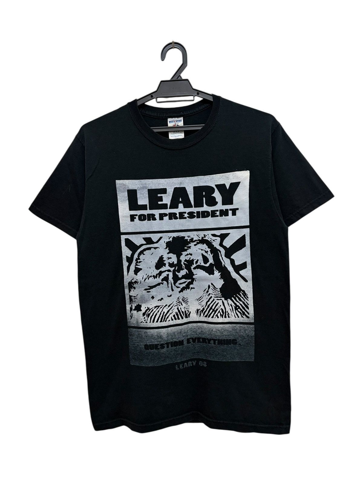 Jerzees VINTAGE 00s TIMOTHY LEARY FOR PRESIDENT LSD PSYCHEDELIC RAVE Size US M / EU 48-50 / 2 - 1 Thumbnail
