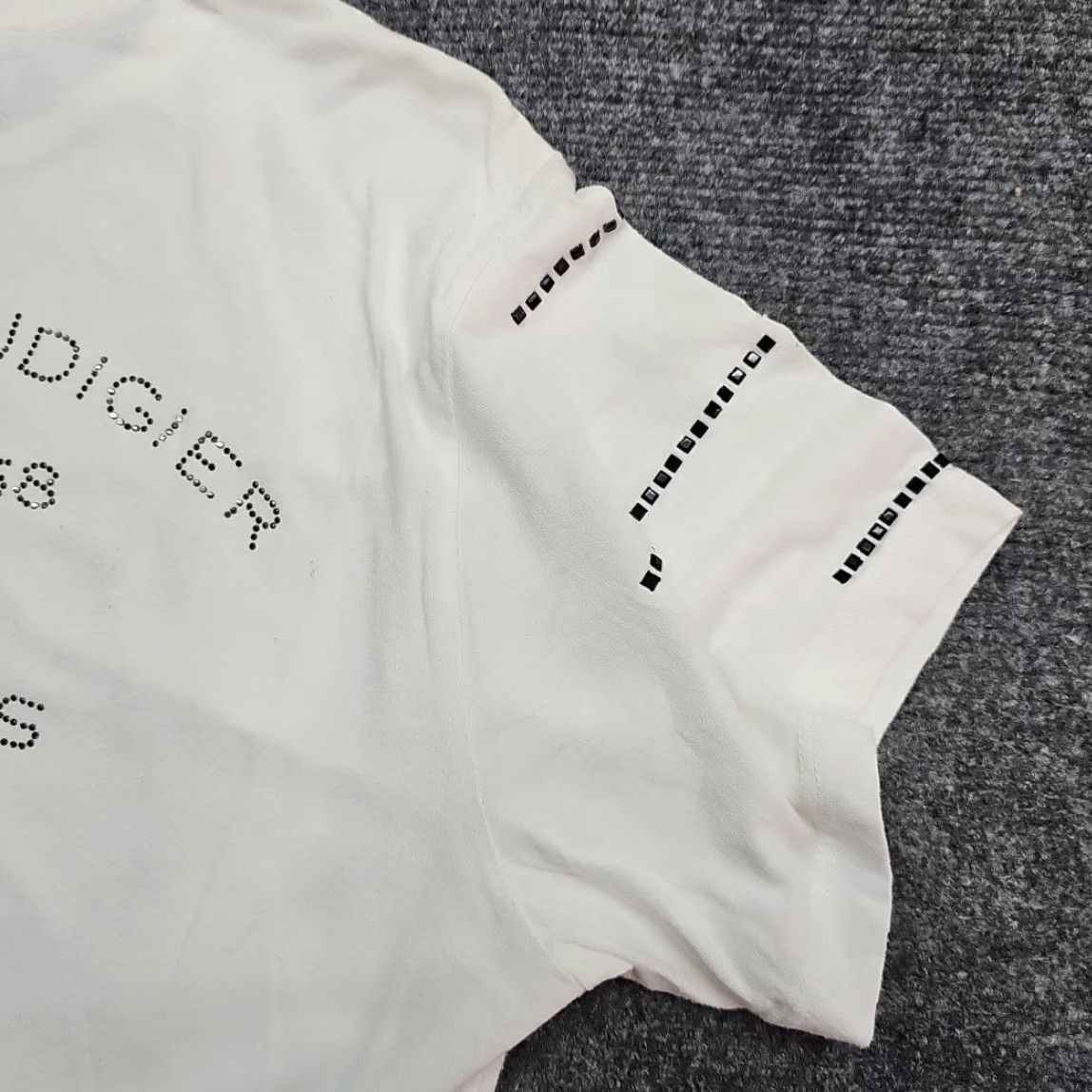 Vintage Christian Audigier Designer Tee Adult Large White Studded Graphic Shirt Men Size US L / EU 52-54 / 3 - 3 Thumbnail
