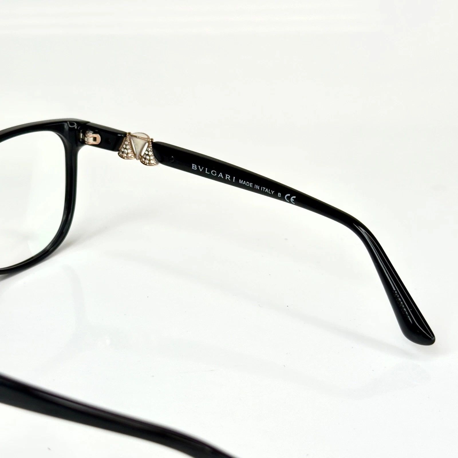 Bvlgari BULGARI BV4118B Diva 4118 Black Luxury Crystal Eyeglasses Size ONE SIZE - 4 Thumbnail
