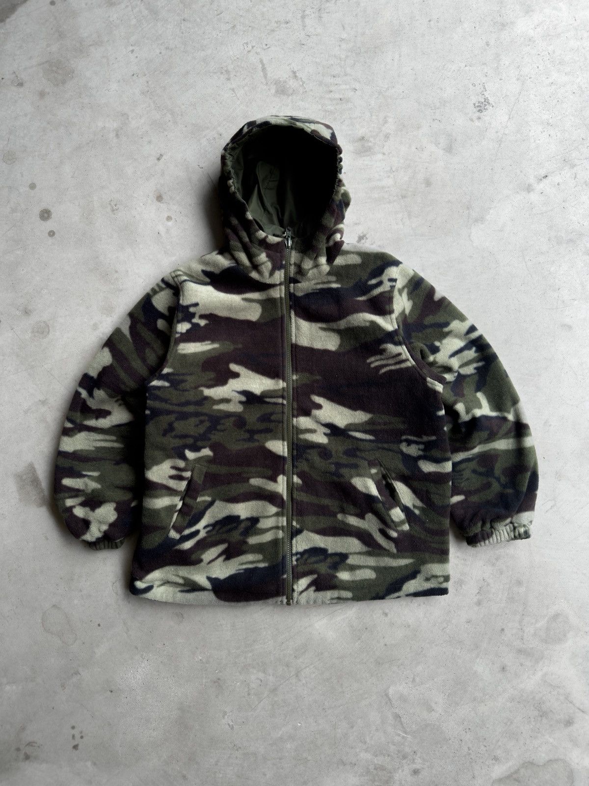 Other Vintage 00s Reversible Hooded Camo Full Zip Up Jacket Size US S / EU 44-46 / 1 - 2 Thumbnail
