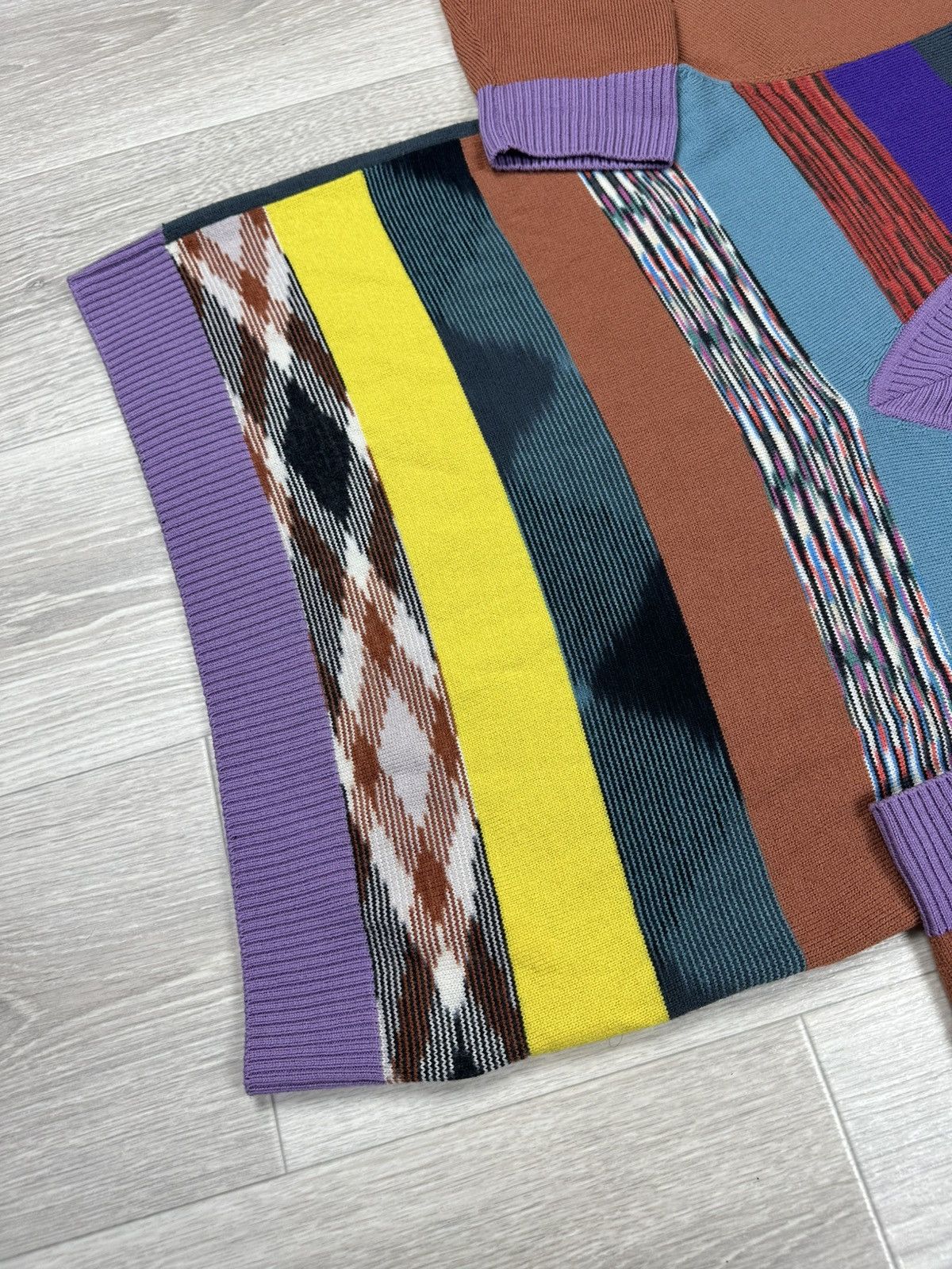 Missoni New Missoni Wool Pullover Sweater Striped Multicolour Size S / US 4 / IT 40 - 5 Thumbnail