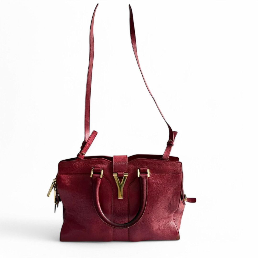 Yves Saint Laurent Yves Saint Laurent - Cabas Chic Handbag YSL Shoulder Bag Red Size ONE SIZE - 4 Thumbnail