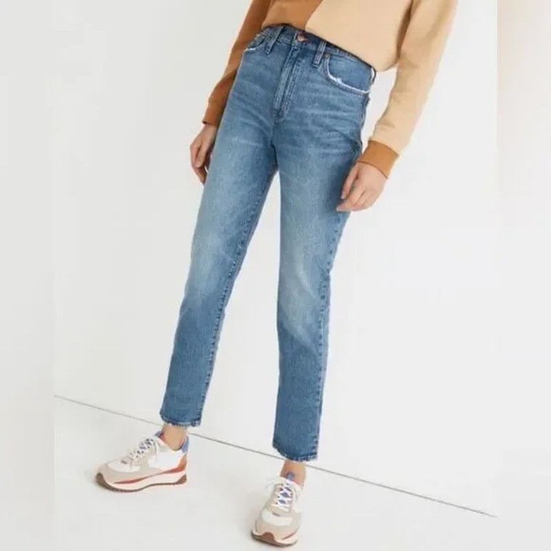 Madewell Madewell Classic Straight Jean M3520 Nearwood Wash Size 28" / US 6 / IT 42 - 1 Thumbnail